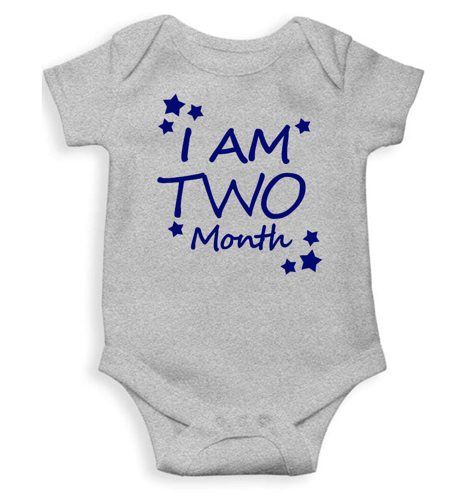 I Am Two Months Rompers for Baby Girl- FunkyTeesClub