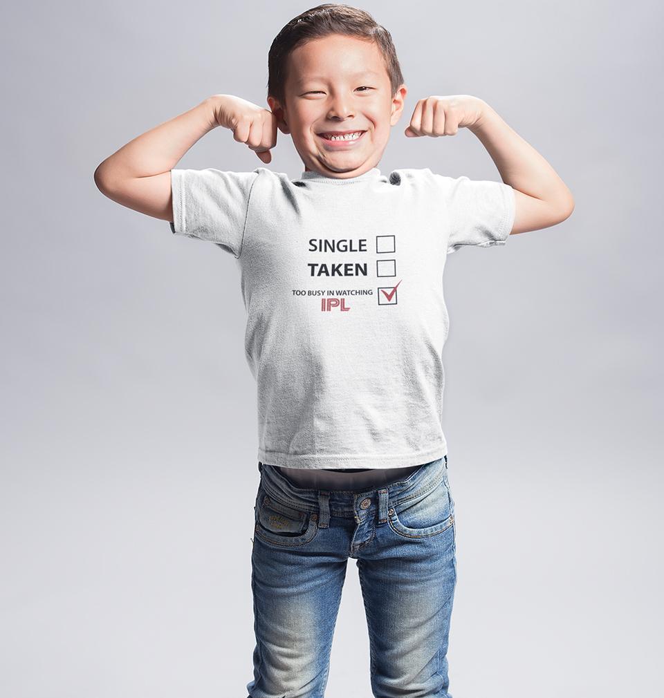 Too Busy In IPL Half Sleeves T-Shirt for Boys and Kids-FunkyTeesClub