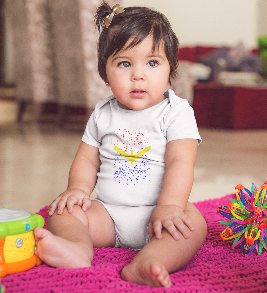 Captain Marvel Logo Rompers for Baby Girl- FunkyTeesClub