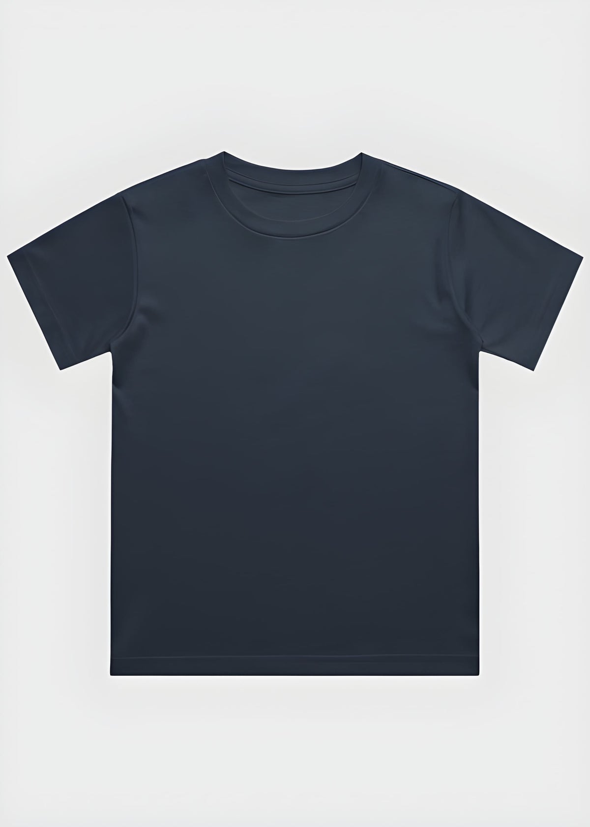 Navy Blue t-shirt on a white background