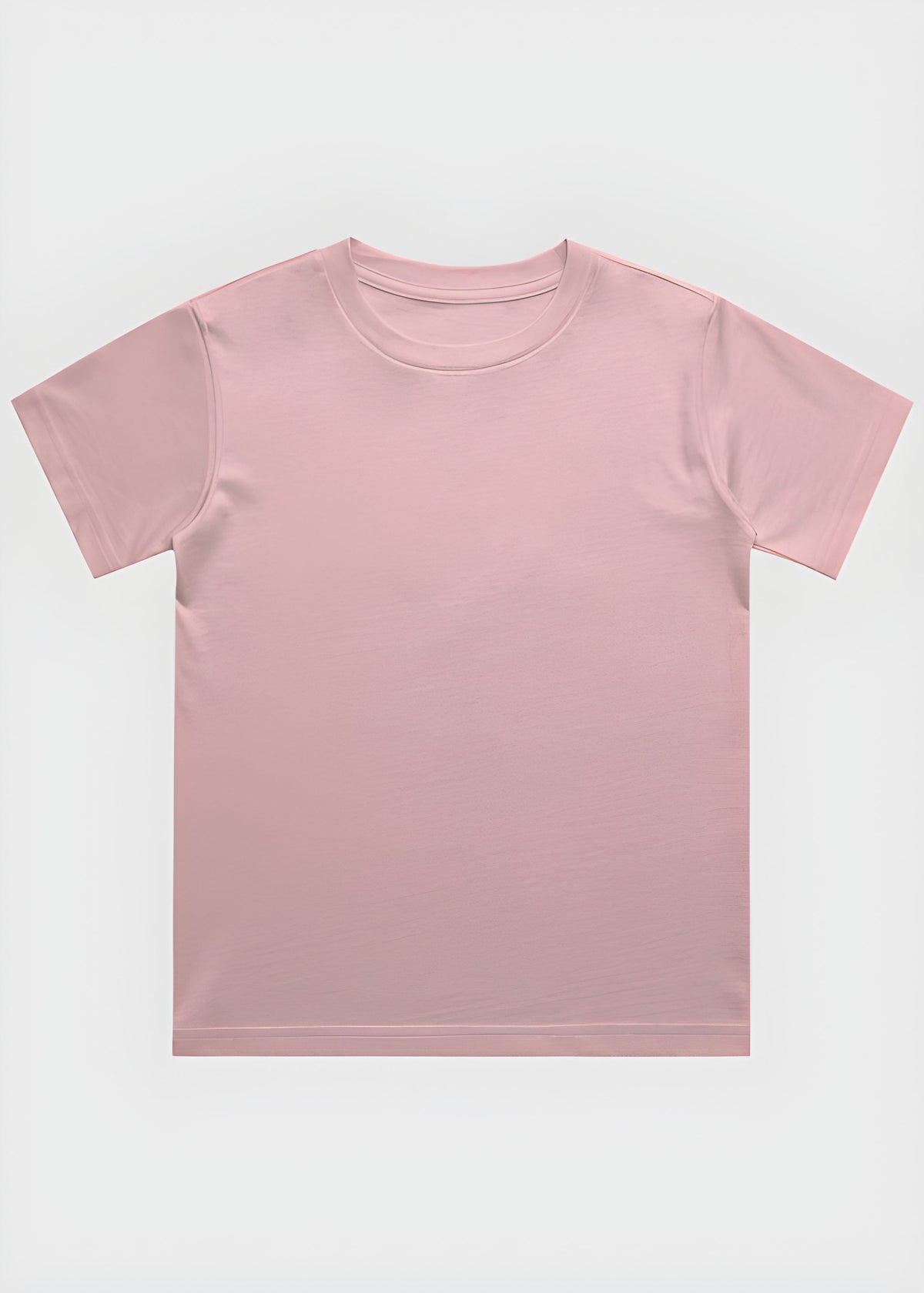 Plain Light Pink t-shirt on a white background