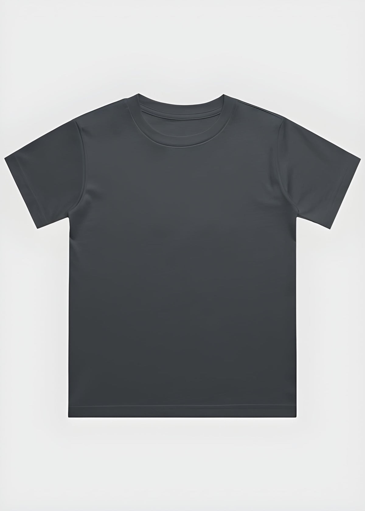 Plain Steel Grey t-shirt on a white background