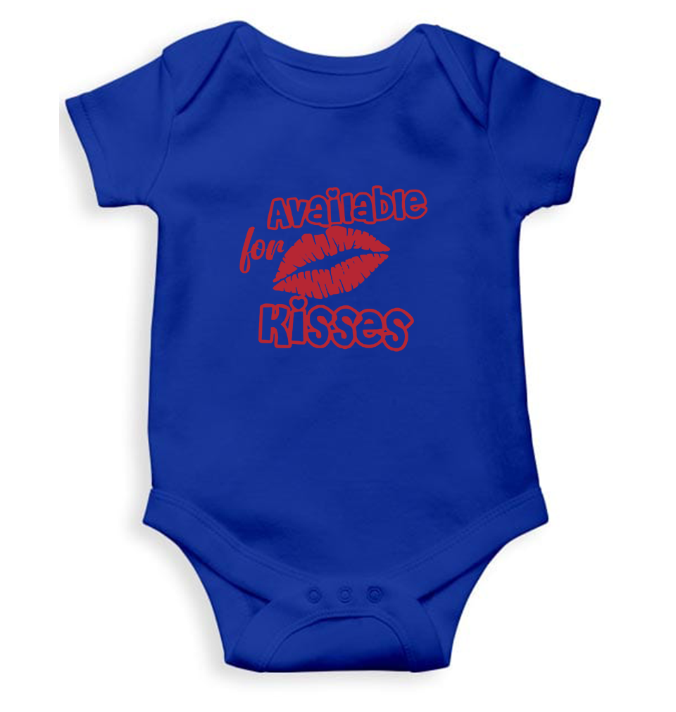 Available For Kisses New Year Rompers for Baby Girl- FunkyTeesClub
