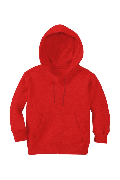 Girl Plain Red Hoodie-FunkyTeesClub