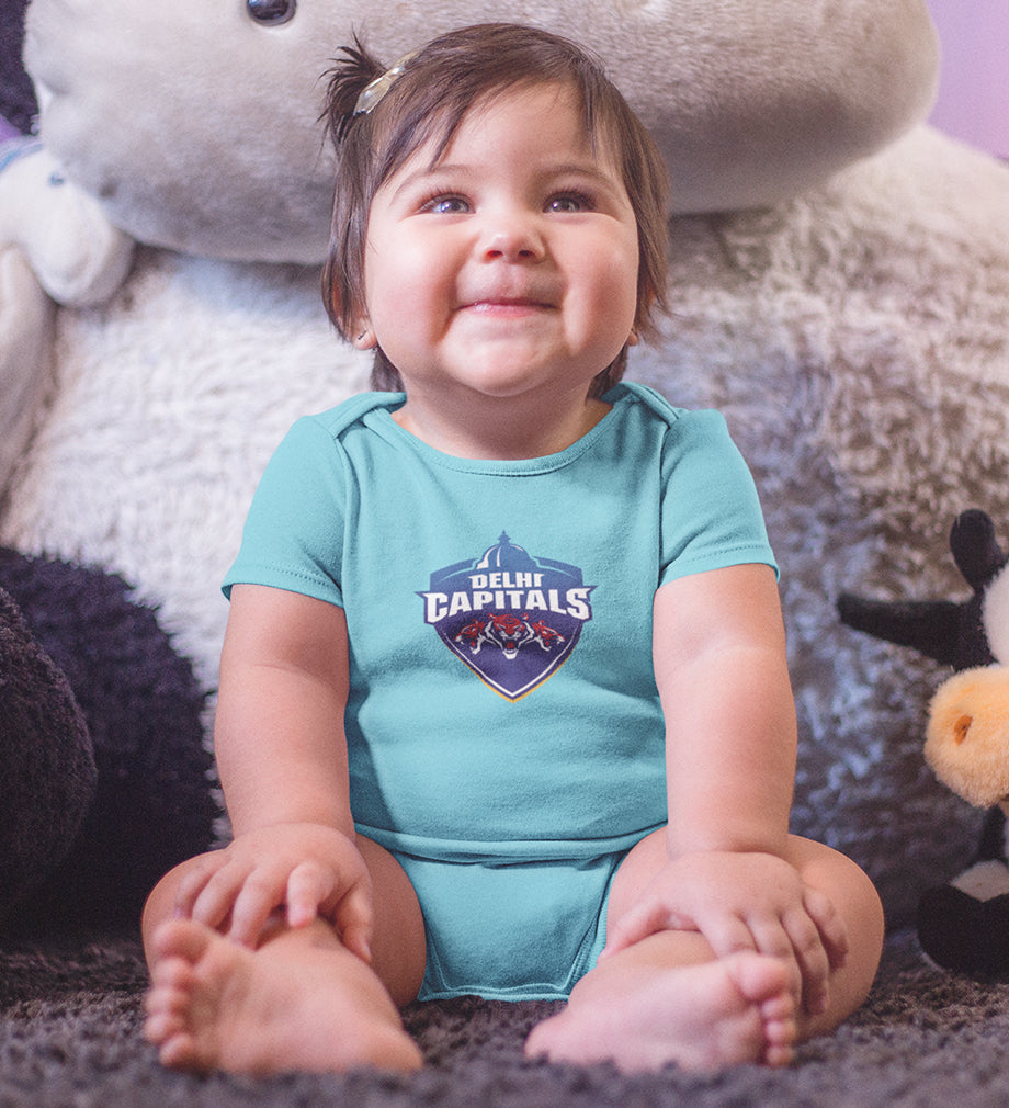 IPL DC Delhi Capitals Rompers for Baby Girl- FunkyTeesClub