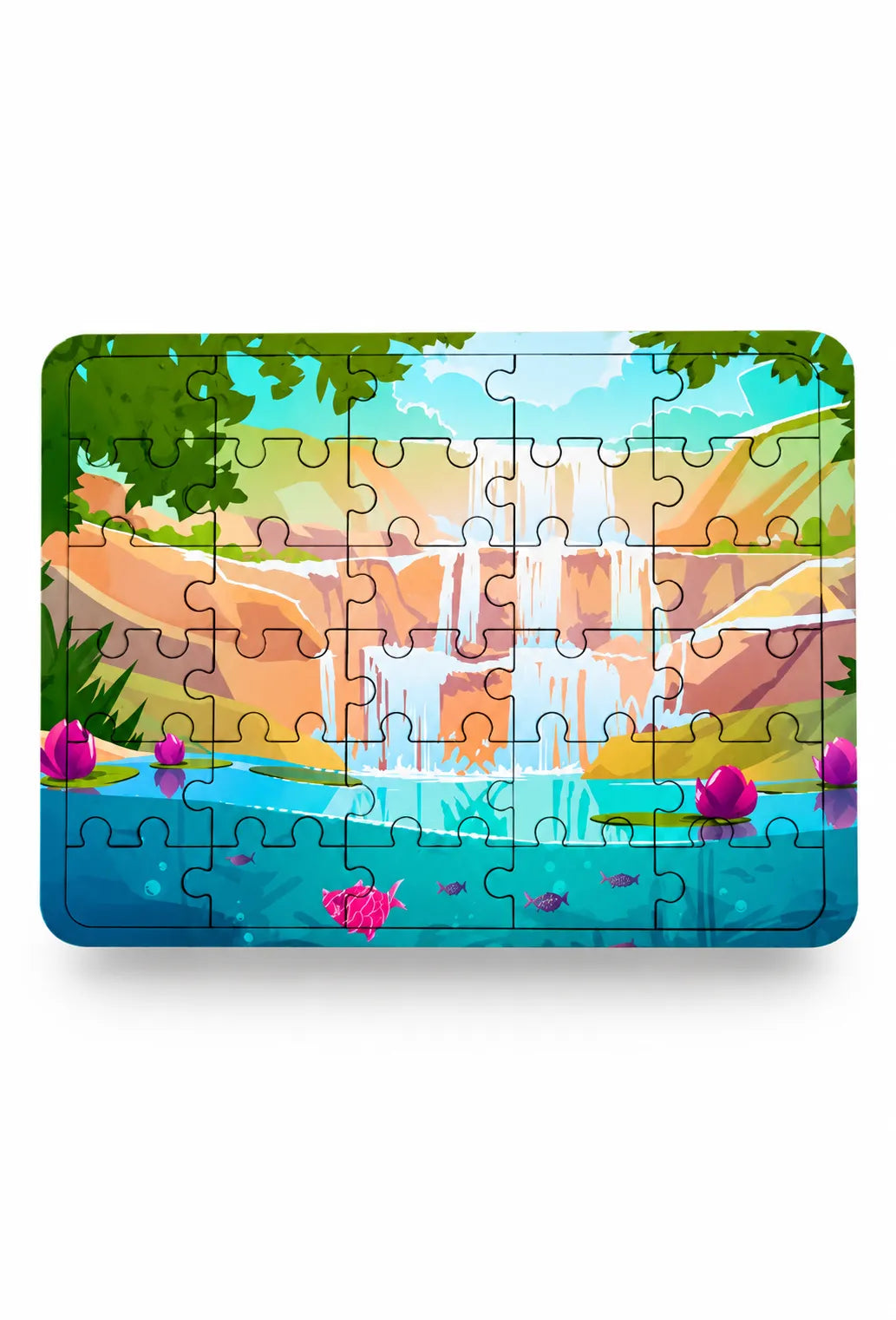 Custom MDF Wooden Photo Puzzle – 30 Pieces | Personalized Photo Gift