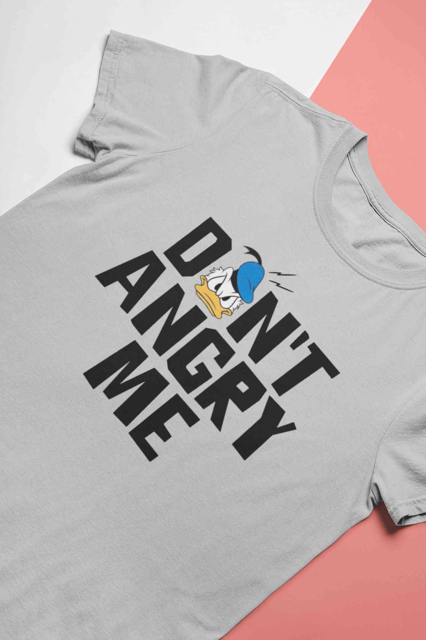 Dont Angry Me Funny Cartoon Mens Half Sleeves T-shirt- FunkyTeesClub