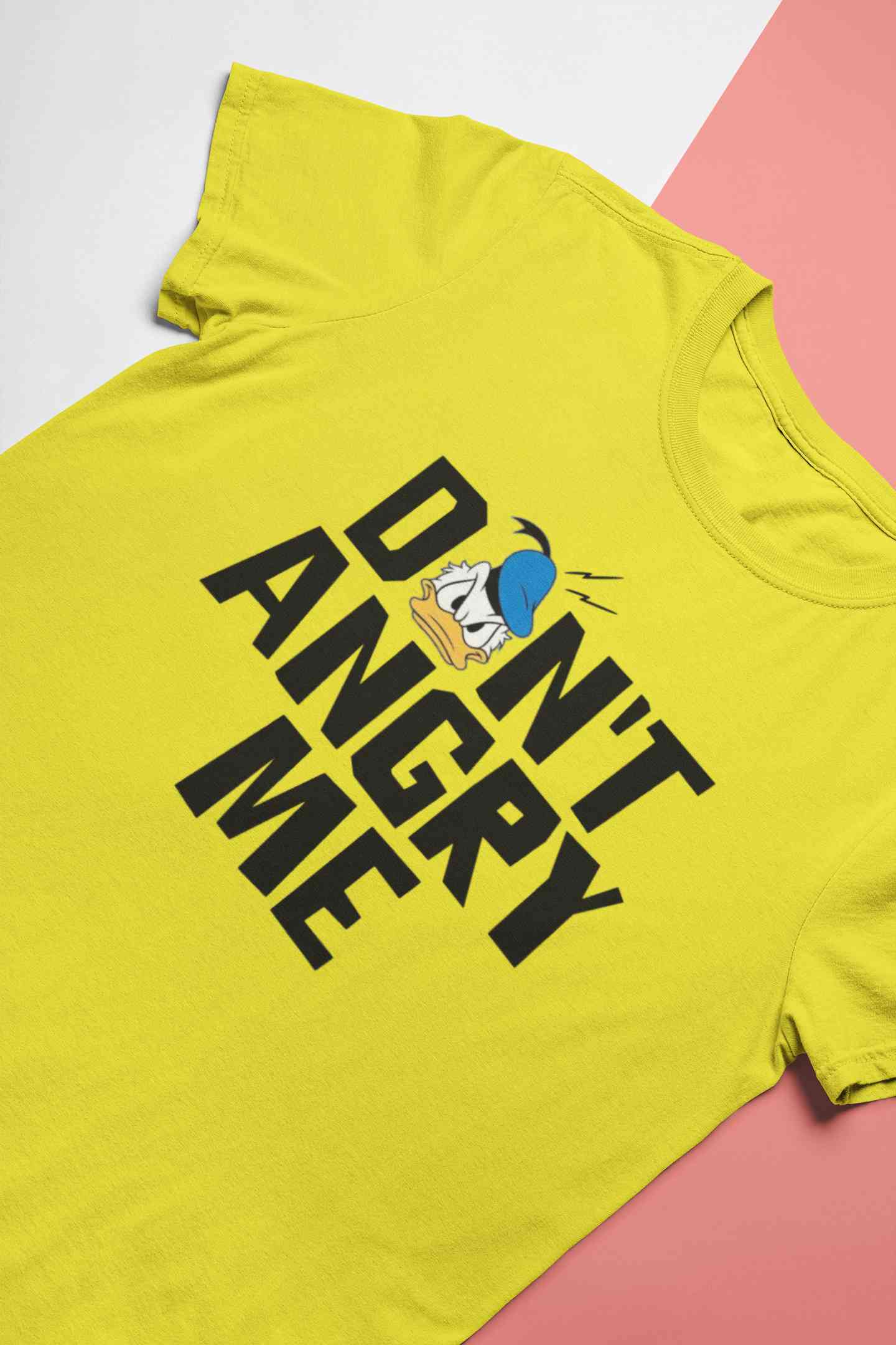 Dont Angry Me Funny Cartoon Women Half Sleeves T-shirt- FunkyTeesClub