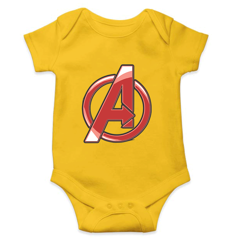 Avenger Logo Rompers for Baby Girl- FunkyTradition FunkyTradition