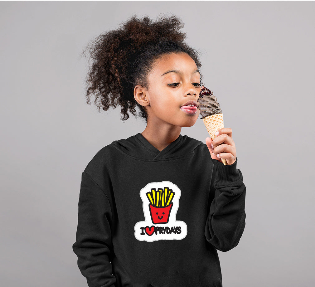 I Love Fridays Girl Hoodies-FunkyTeesClub