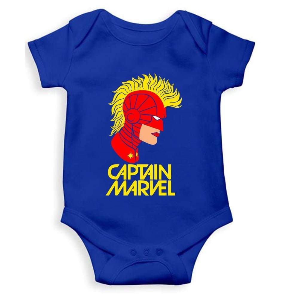 Captain Marvel Logos Rompers for Baby Boy - FunkyTradition FunkyTradition