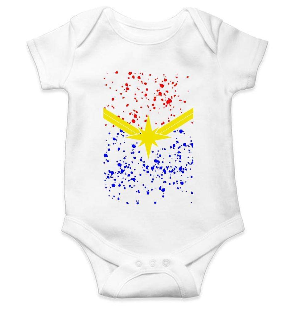 Captain Marvel Logos Rompers for Baby Boy - FunkyTradition FunkyTradition