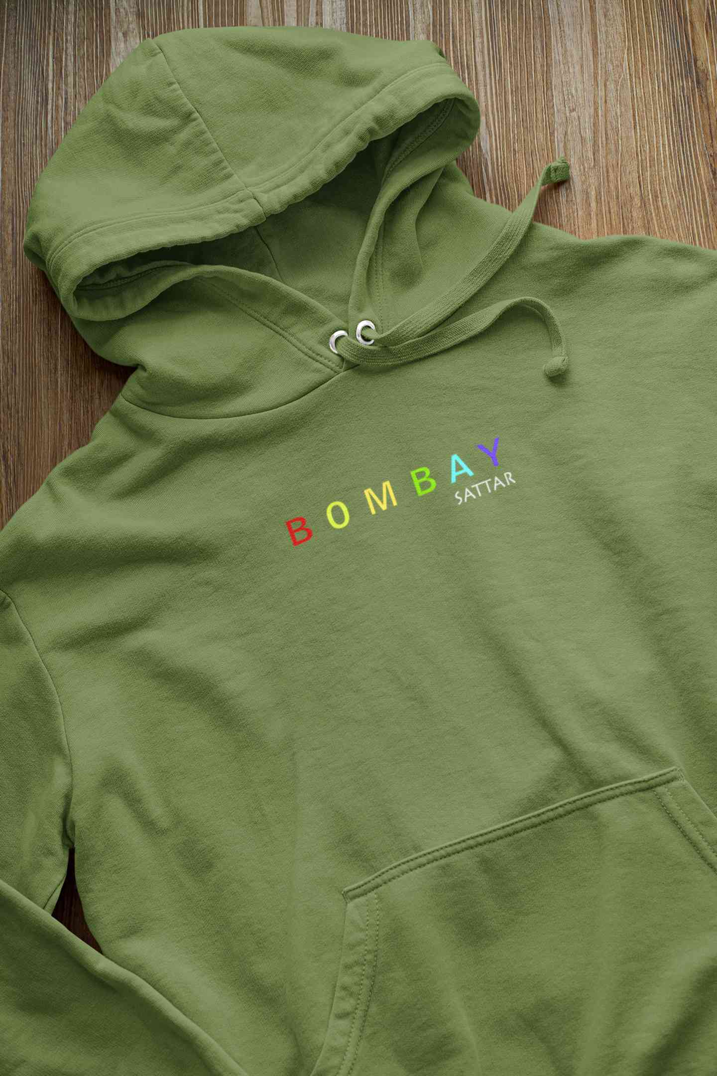 Bombay Sattar Minimals Hoodies for Women-FunkyTeesClub