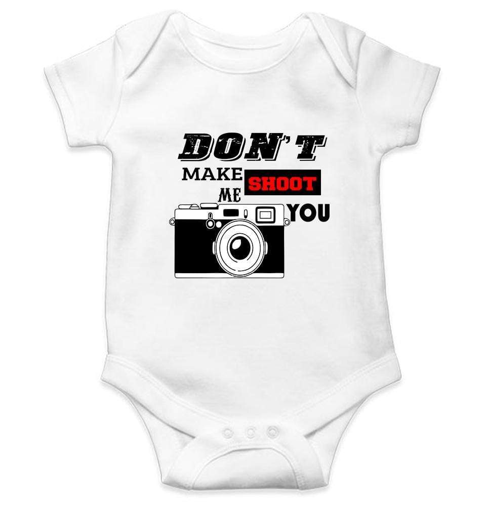Dont make me shoot u Rompers for Baby Boy- FunkyTradition FunkyTradition