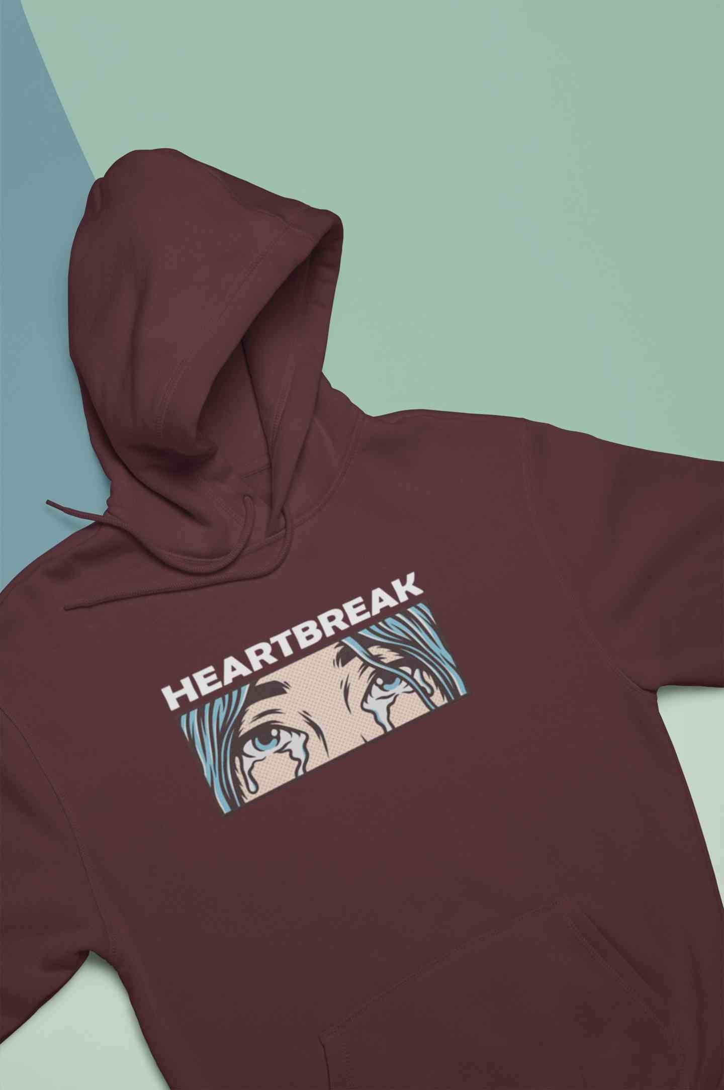 Eyes Shedding Tears Sad Broken Hearted Hoodies for Women-FunkyTeesClub