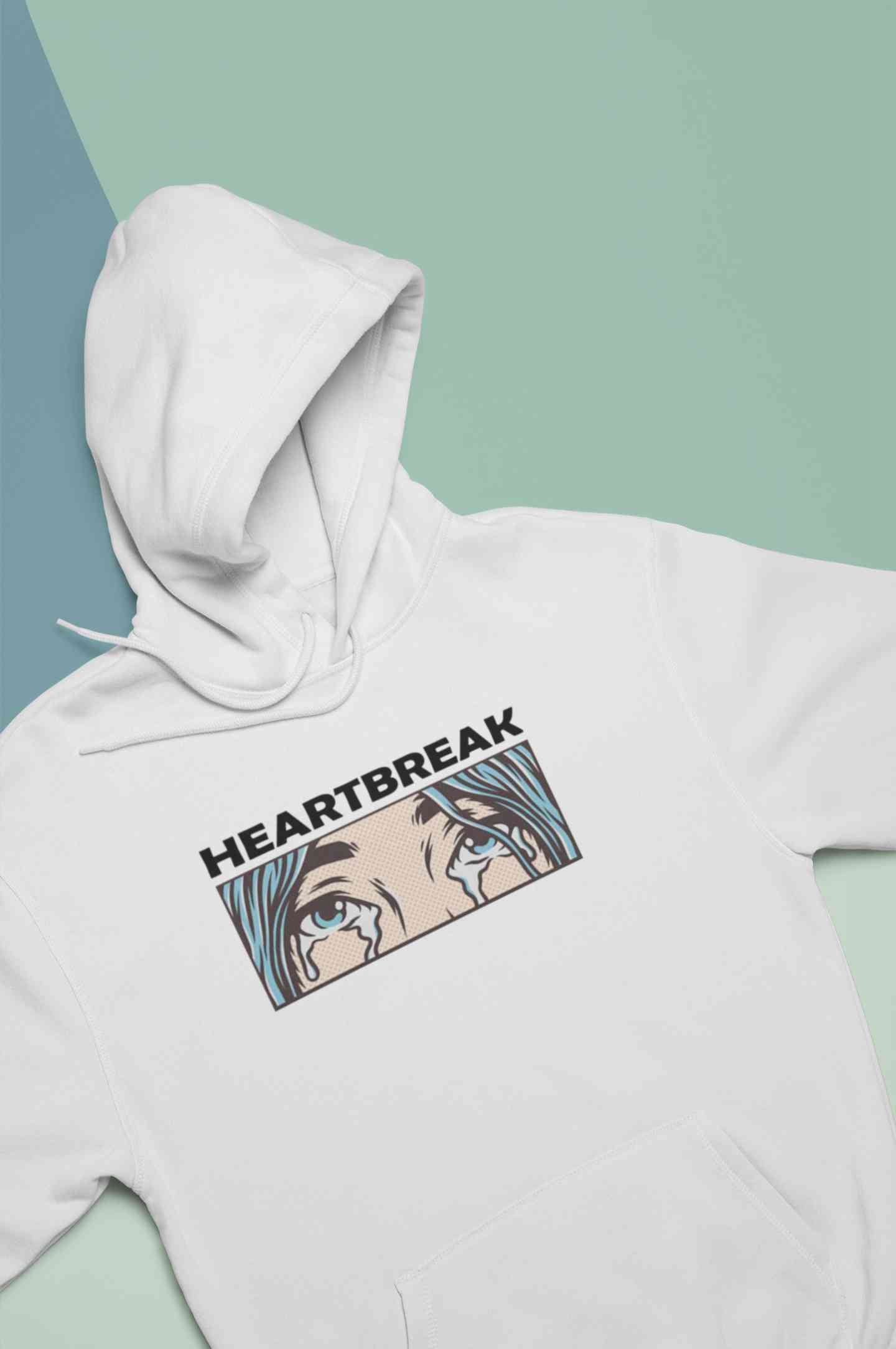 Eyes Shedding Tears Sad Broken Hearted Men Hoodies-FunkyTeesClub