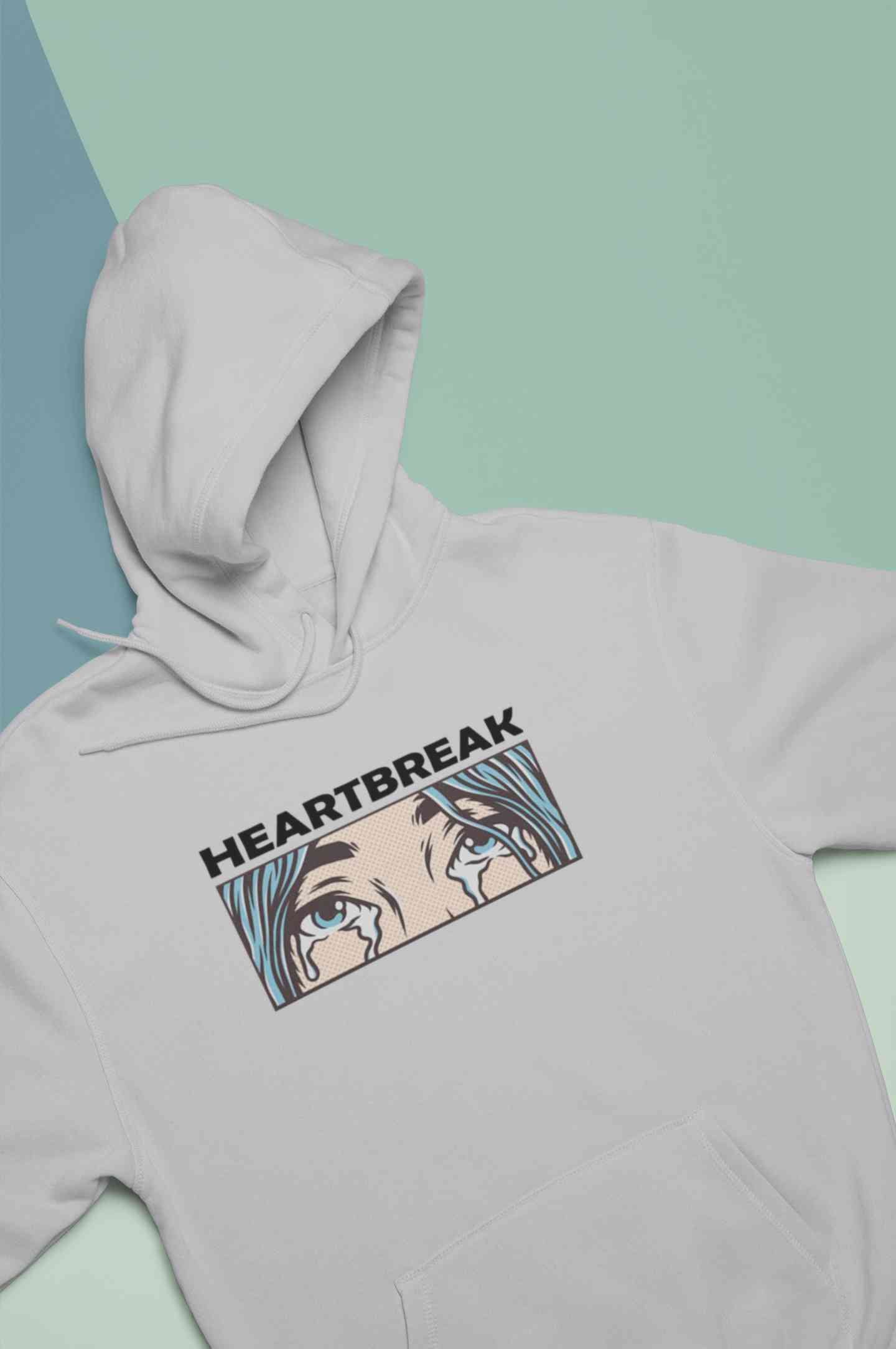 Eyes Shedding Tears Sad Broken Hearted Men Hoodies-FunkyTeesClub
