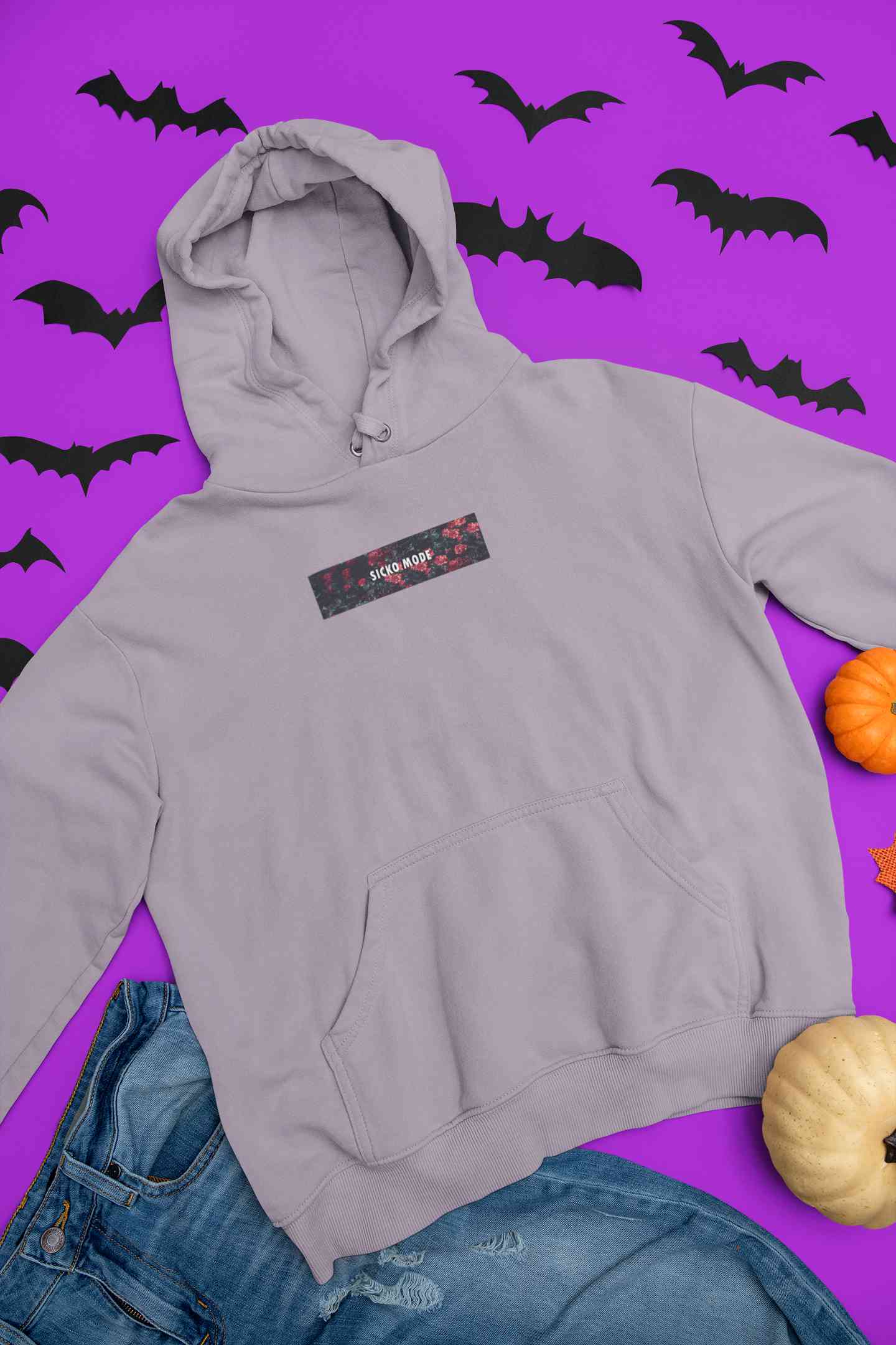Sicko Mode Minimals Hoodies for Women-FunkyTeesClub