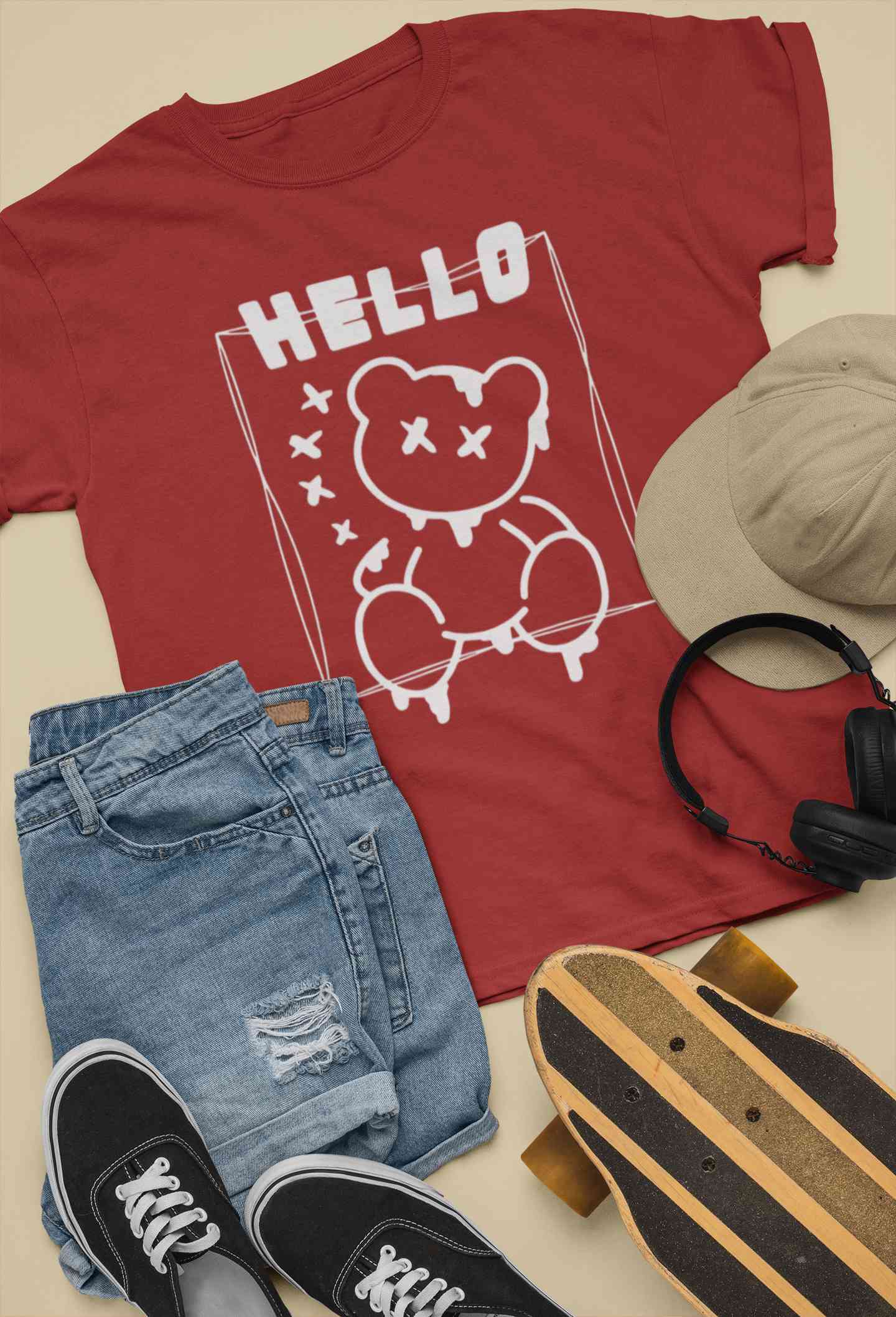 Hello Graphic Women Half Sleeves T-shirt- FunkyTeesClub