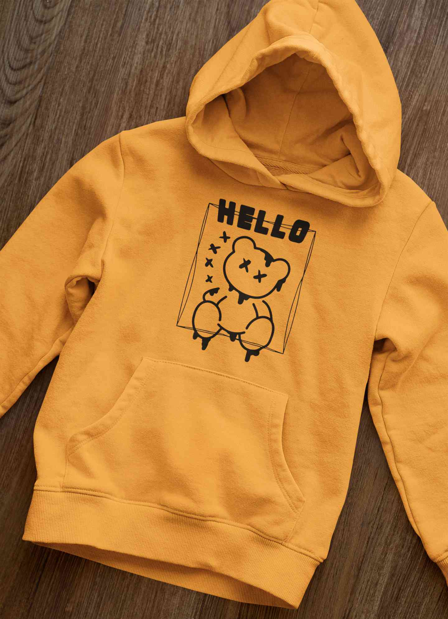 Hello Graphic Hoodies for Women-FunkyTeesClub