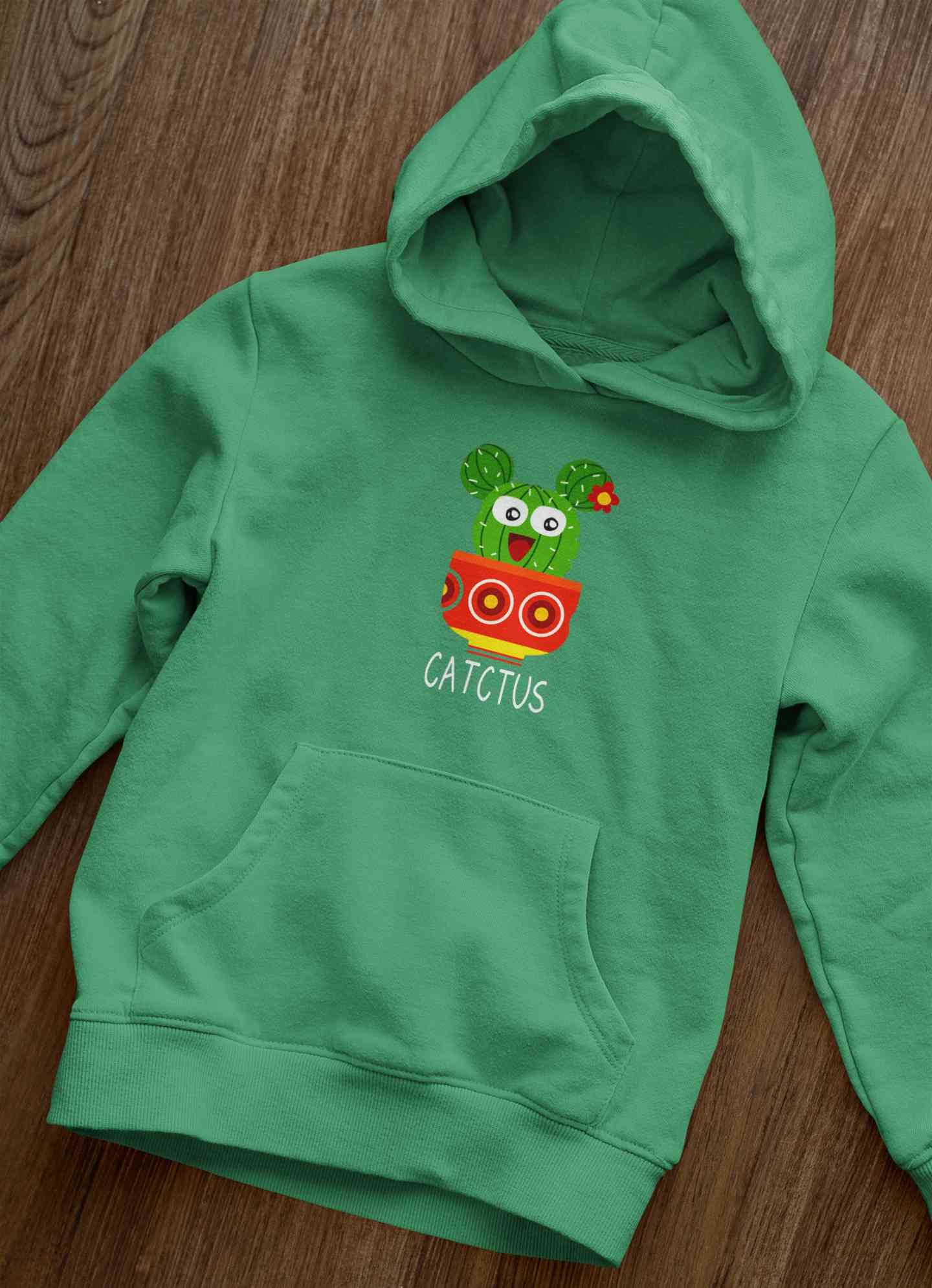 Catctus Funny Graphics Hoodies for Women-FunkyTeesClub