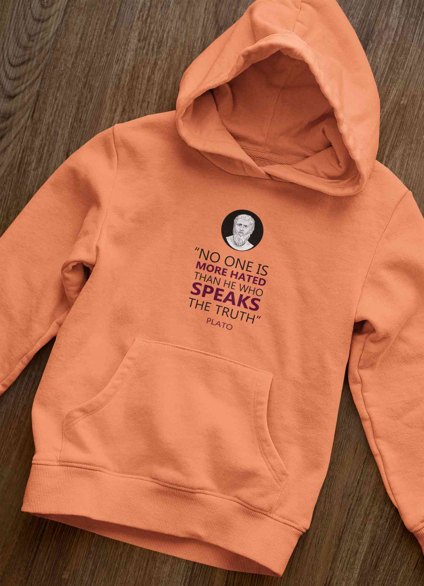 Plato Quote Hoodies for Women-FunkyTeesClub