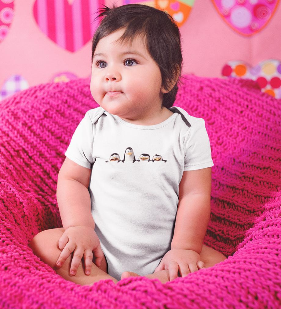 Funny Penguins Looking Abstract Rompers for Baby Girl- FunkyTradition FunkyTradition