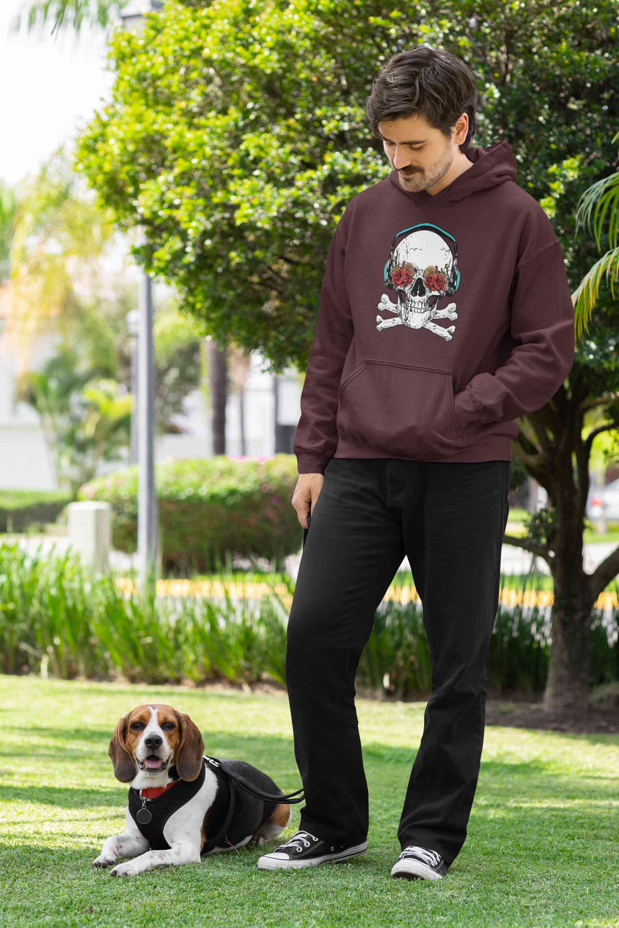 Cool Skull Men Hoodies-FunkyTeesClub
