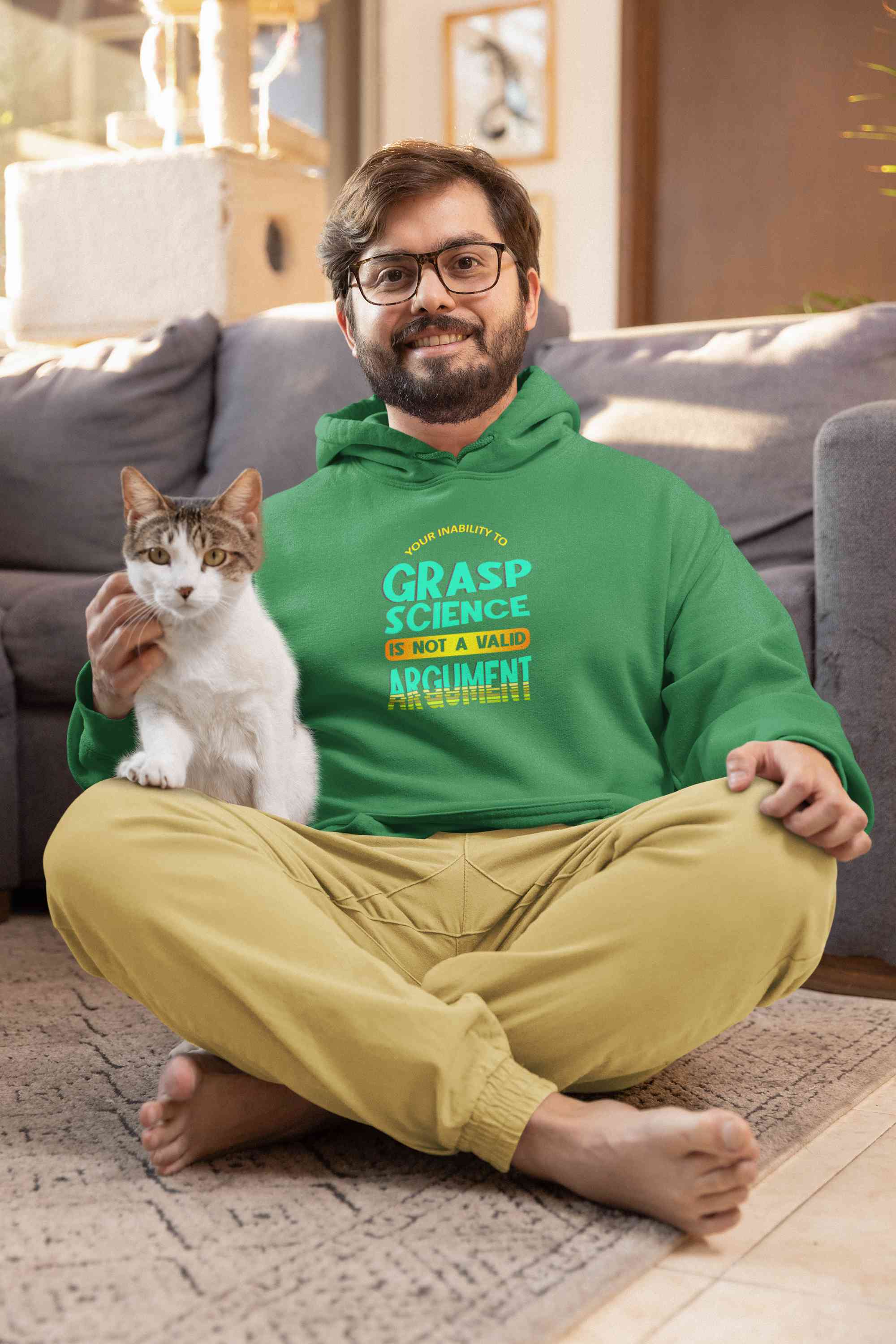 Not A Valid Argument Typography Men Hoodies-FunkyTeesClub