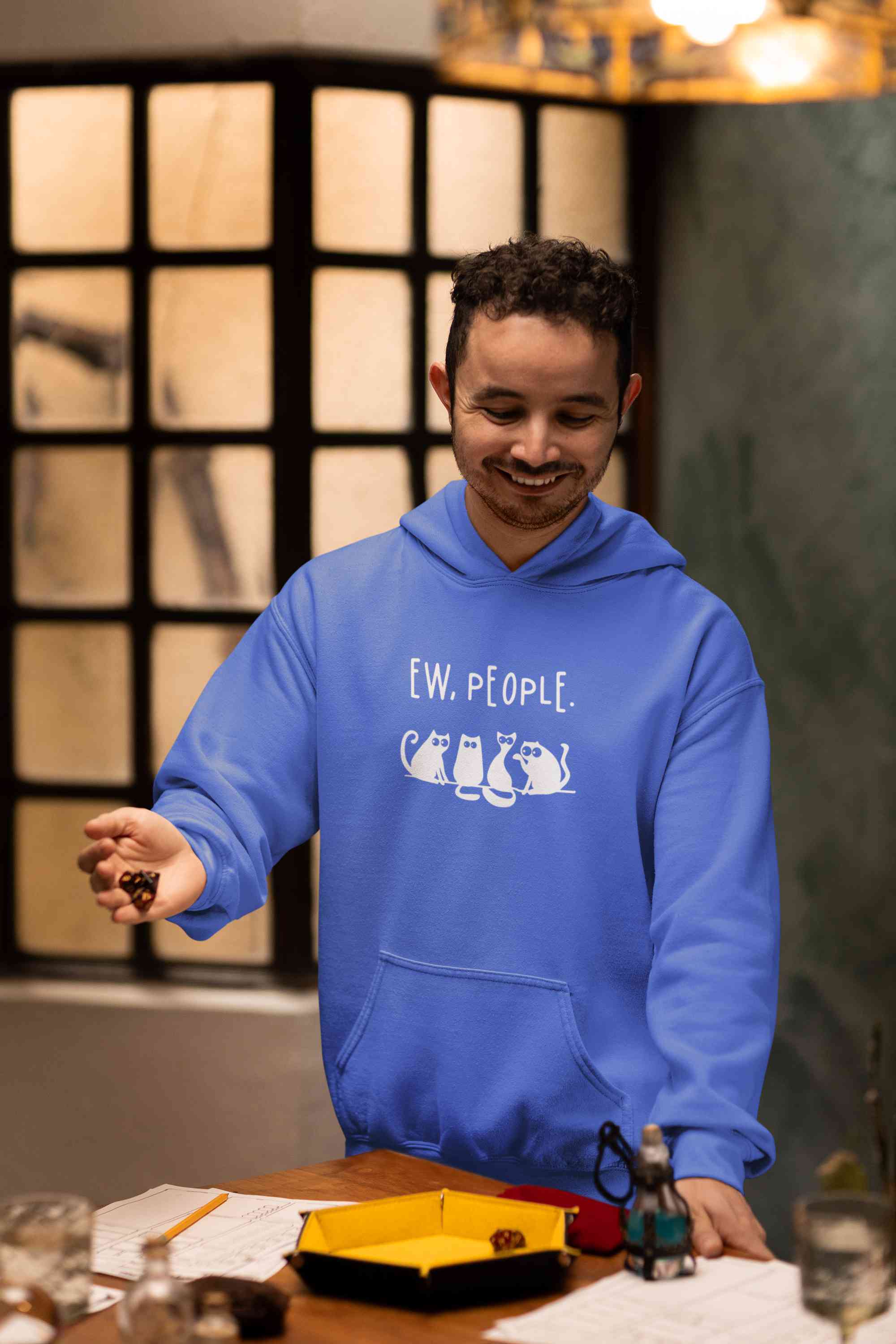 Ew People Funny Cartoon Graphics Quotes Men Hoodies-FunkyTeesClub