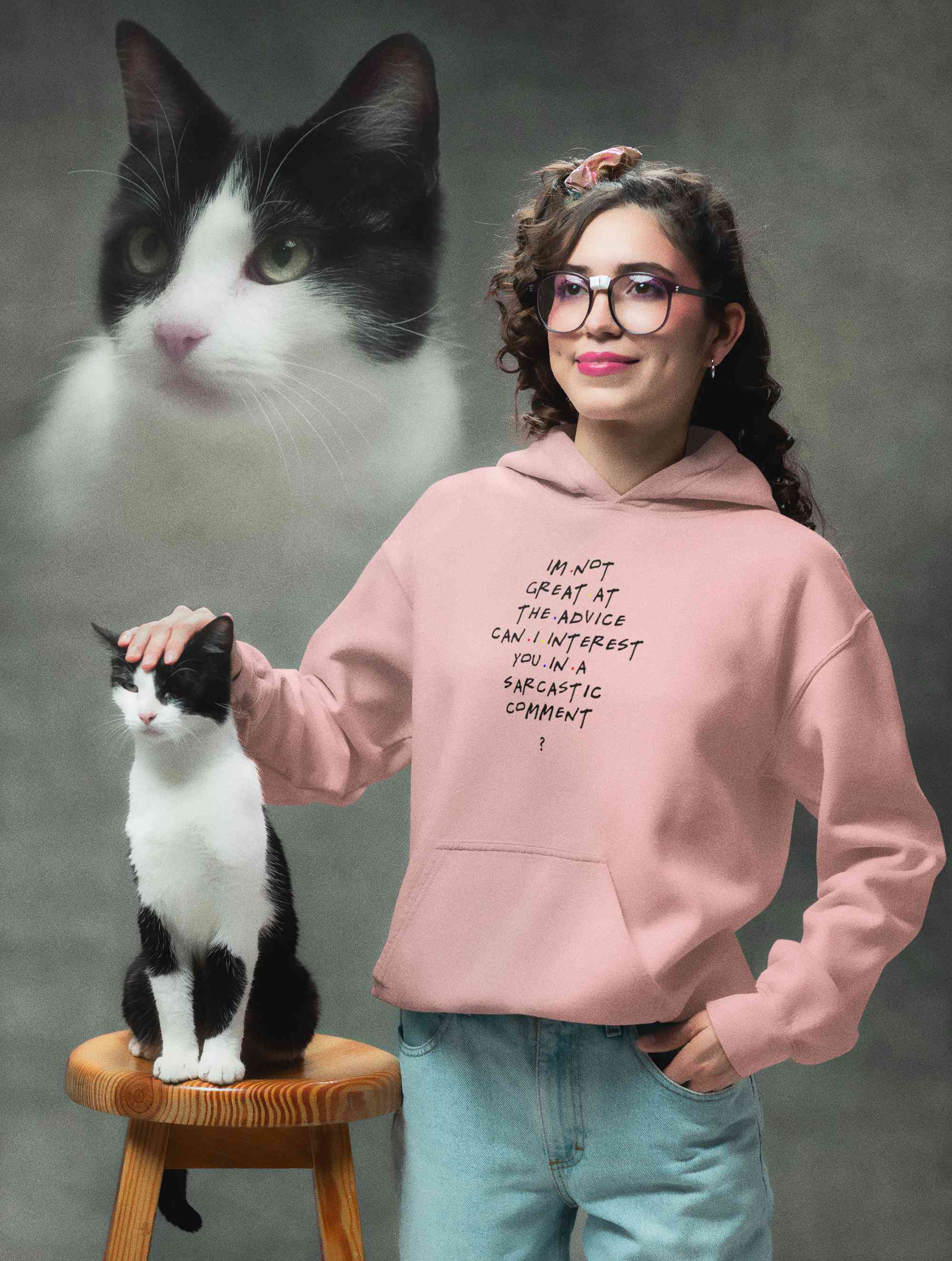 F.R.I.E.N.D.S Sarcastic Comment Chandler Quotes Hoodies for Women-FunkyTeesClub