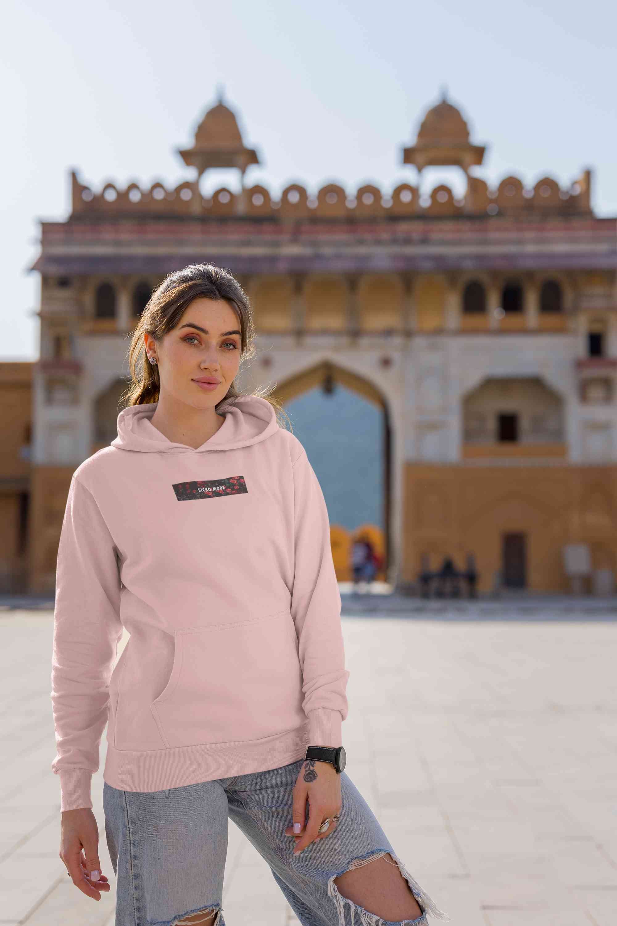 Sicko Mode Minimals Hoodies for Women-FunkyTeesClub