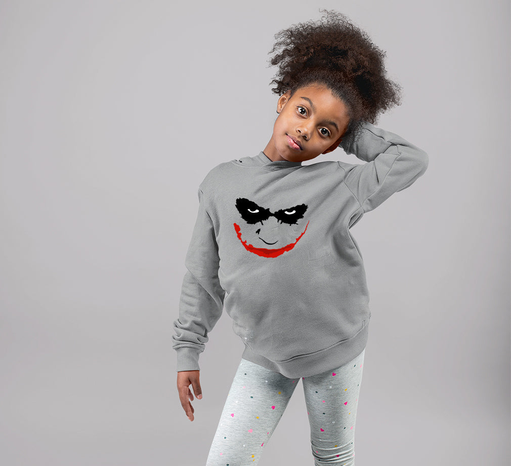 Joker Face Girl Hoodies-FunkyTeesClub