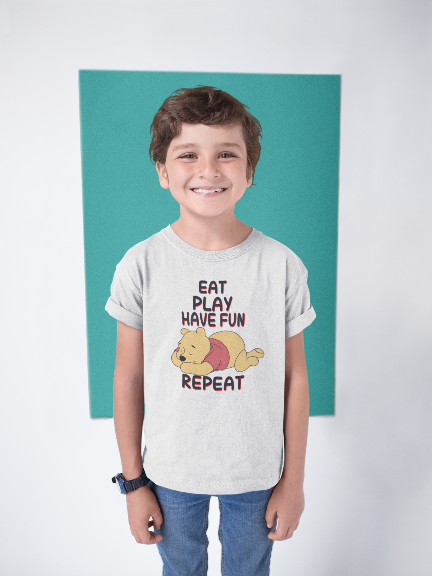Funny Cartoon Half Sleeves T-Shirt for Boy-FunkyTeesClub