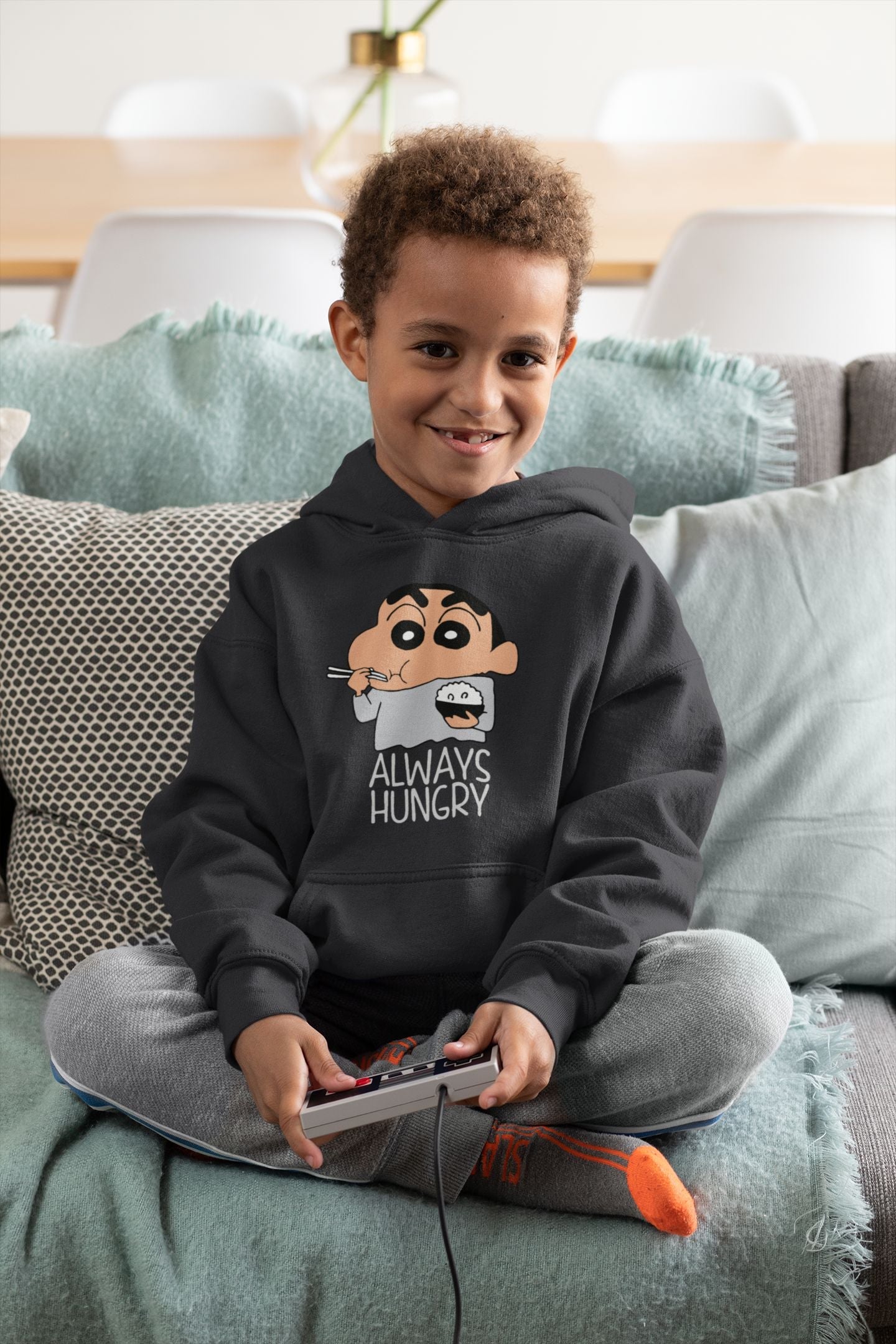 Always Hungry Boy Hoodies-FunkyTeesClub