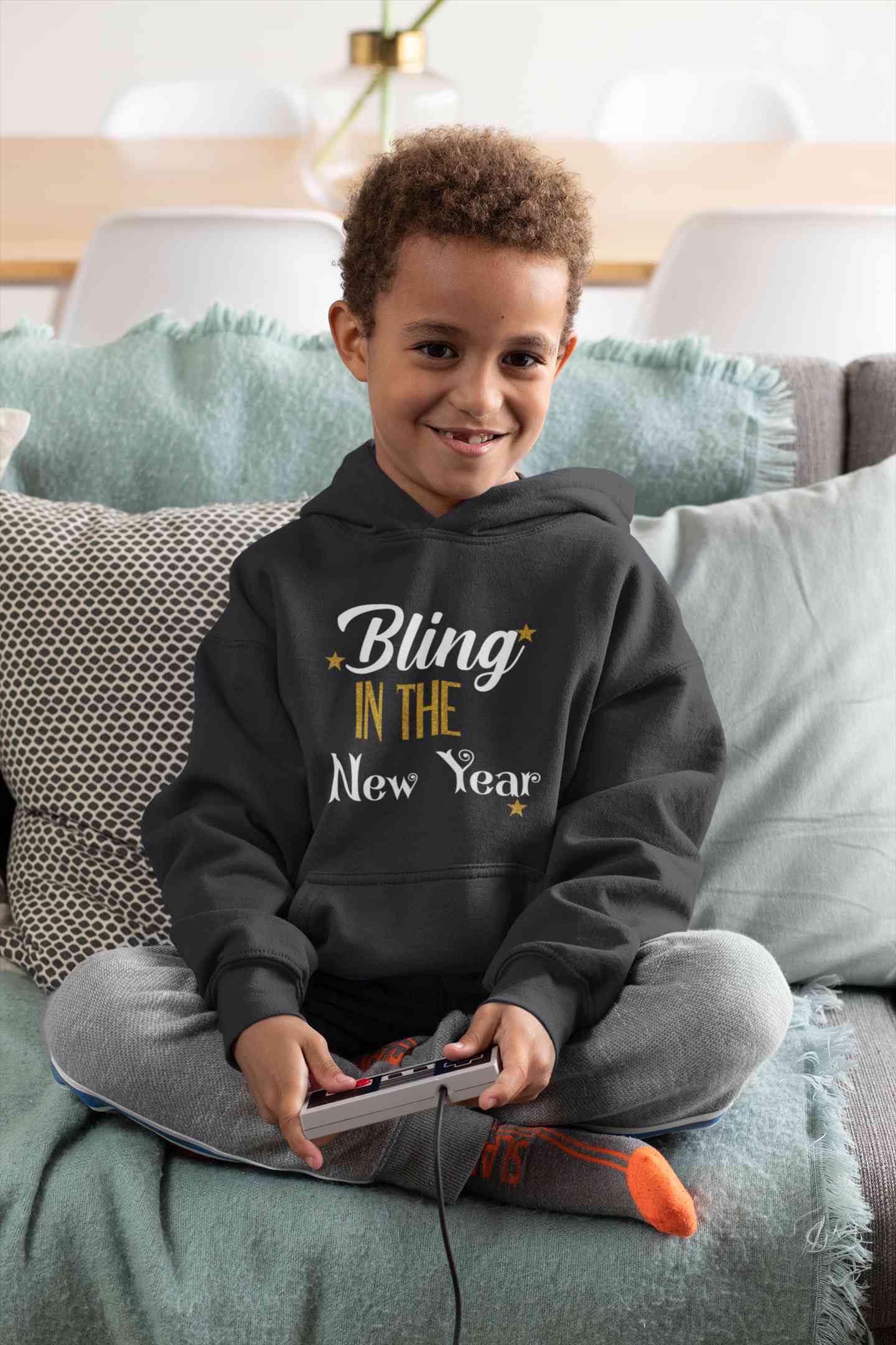 Bling In The New Year Boy Hoodies-FunkyTeesClub