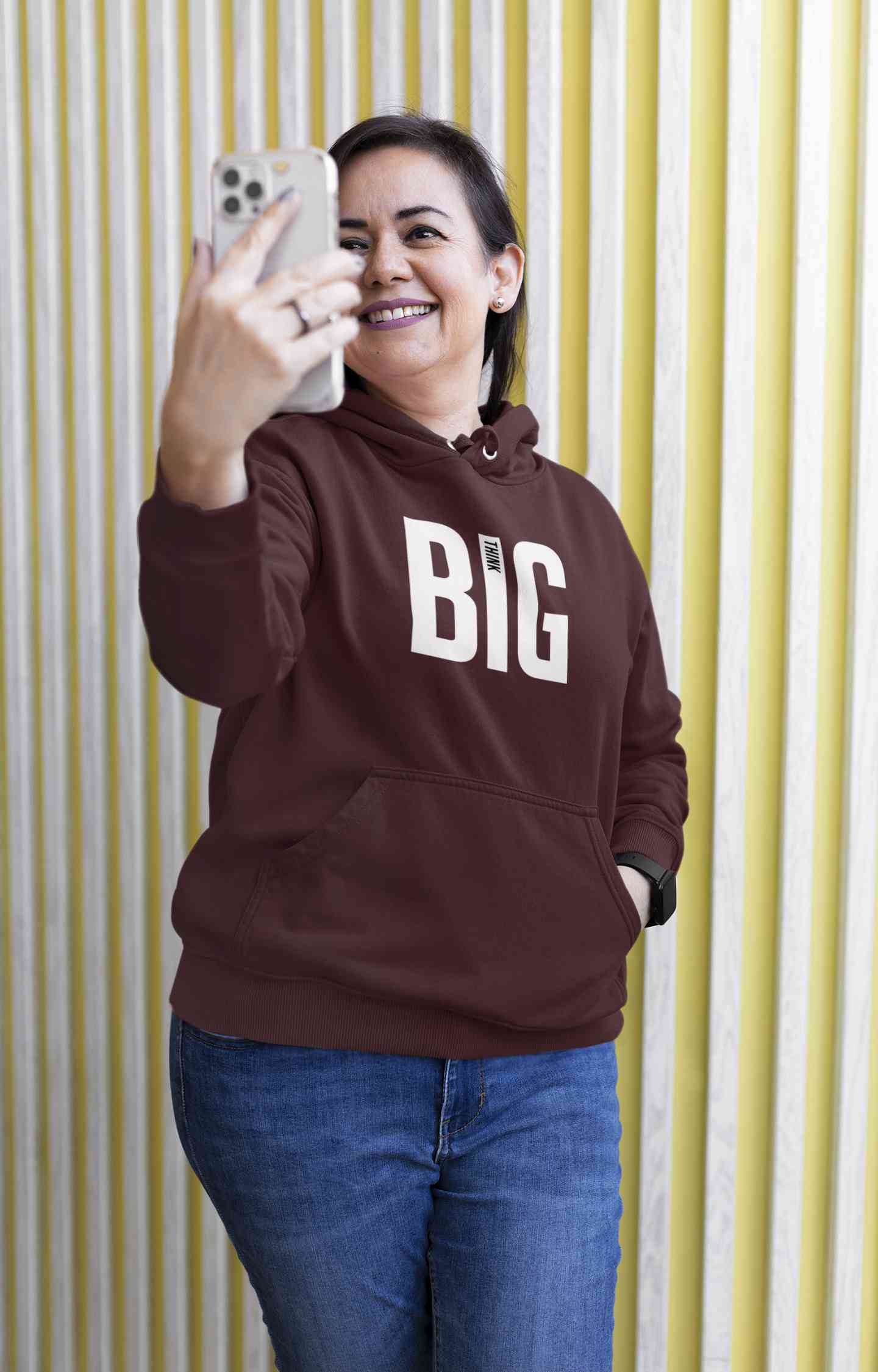Think Big Hoodies for Women-FunkyTeesClub