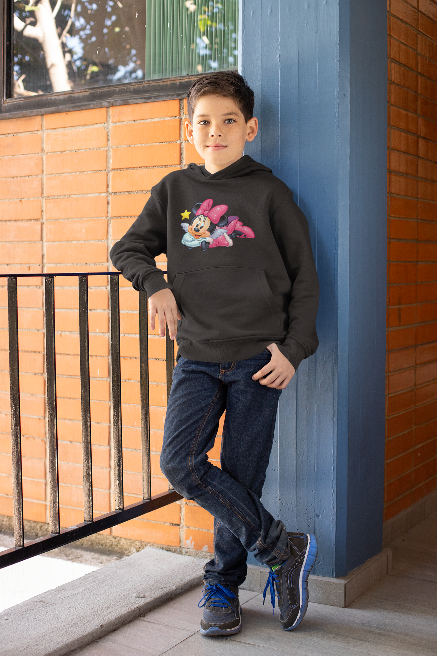 Cute Cartoon Boy Hoodies-FunkyTeesClub
