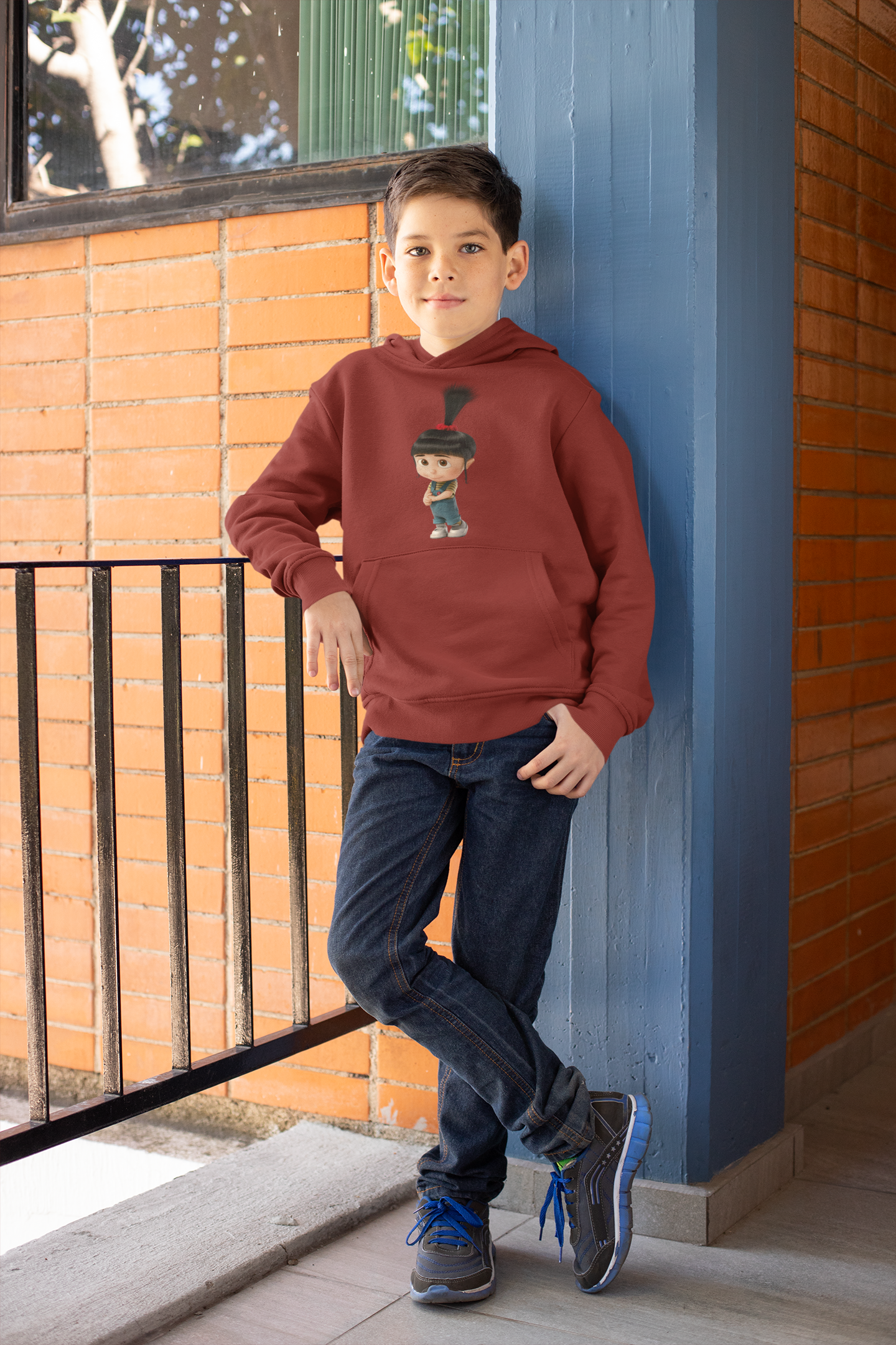 Cute Cartoon Boy Hoodies-FunkyTeesClub