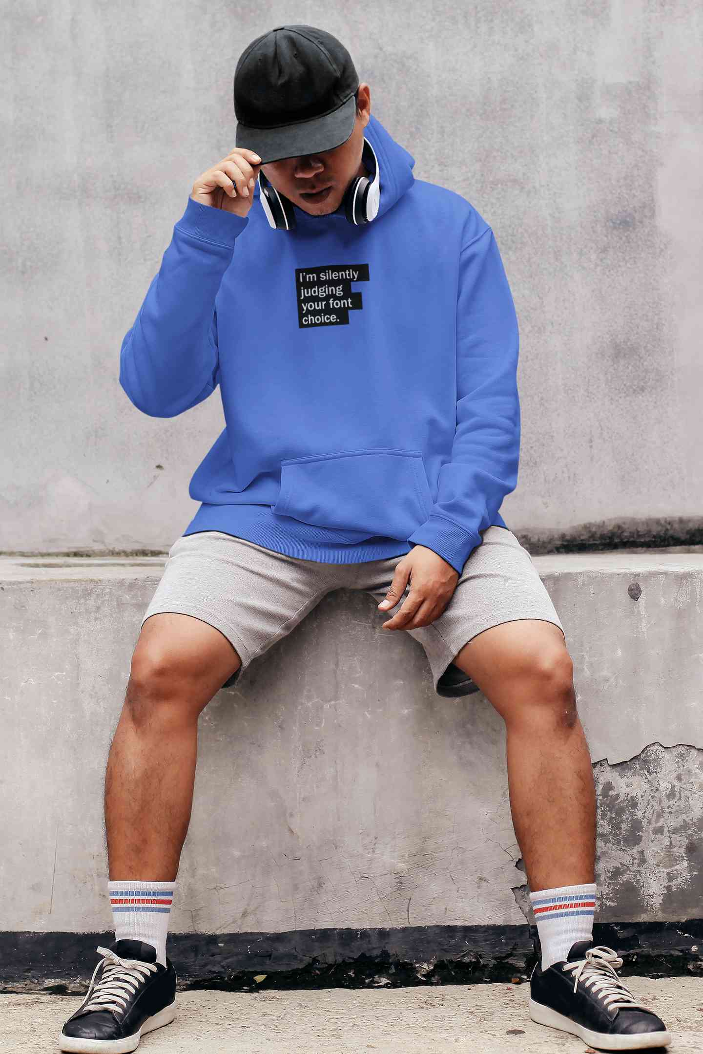 Font Choice Quotes Men Hoodies-FunkyTeesClub