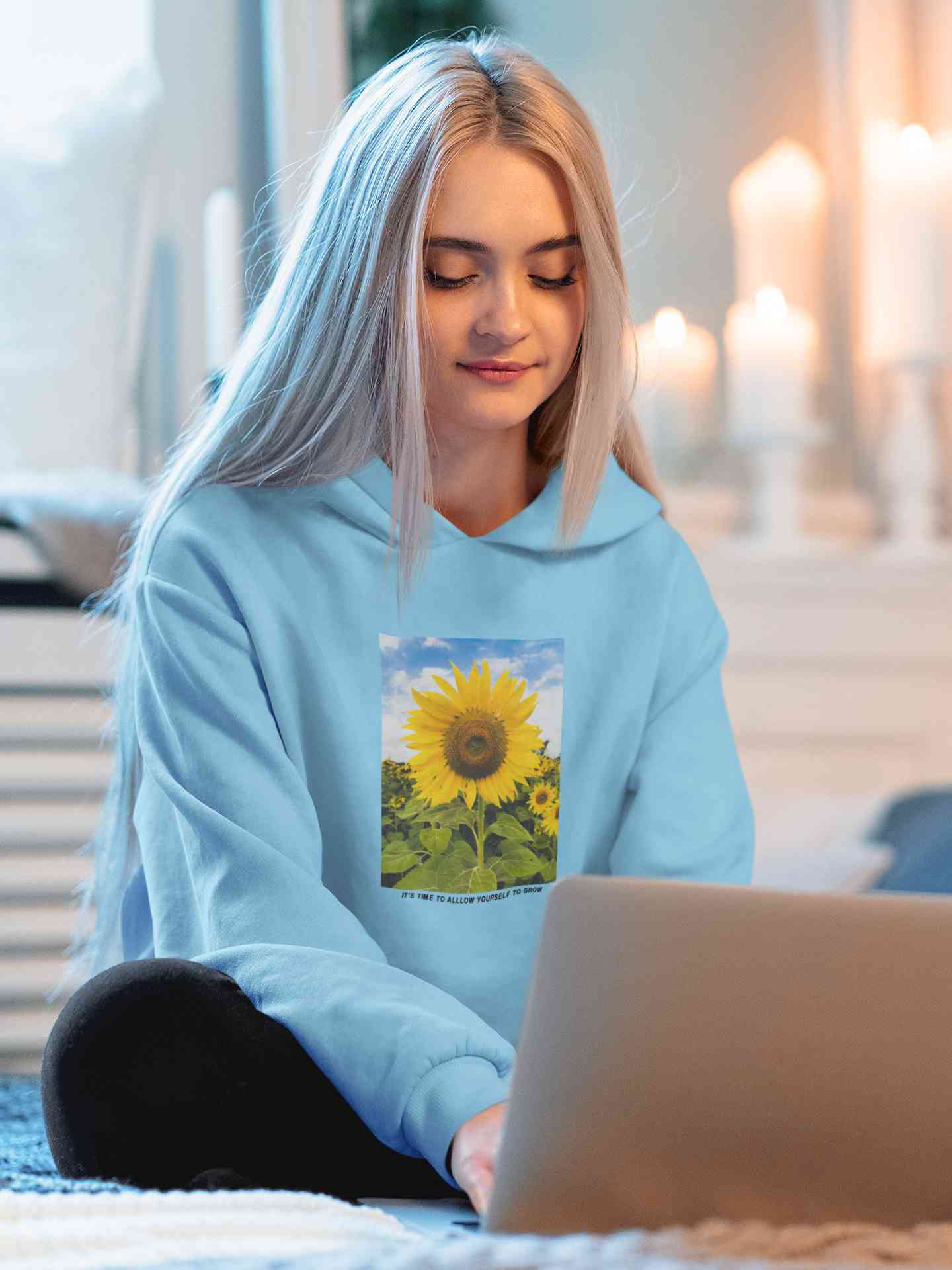 Its A Time Minimals Hoodies for Women-FunkyTeesClub