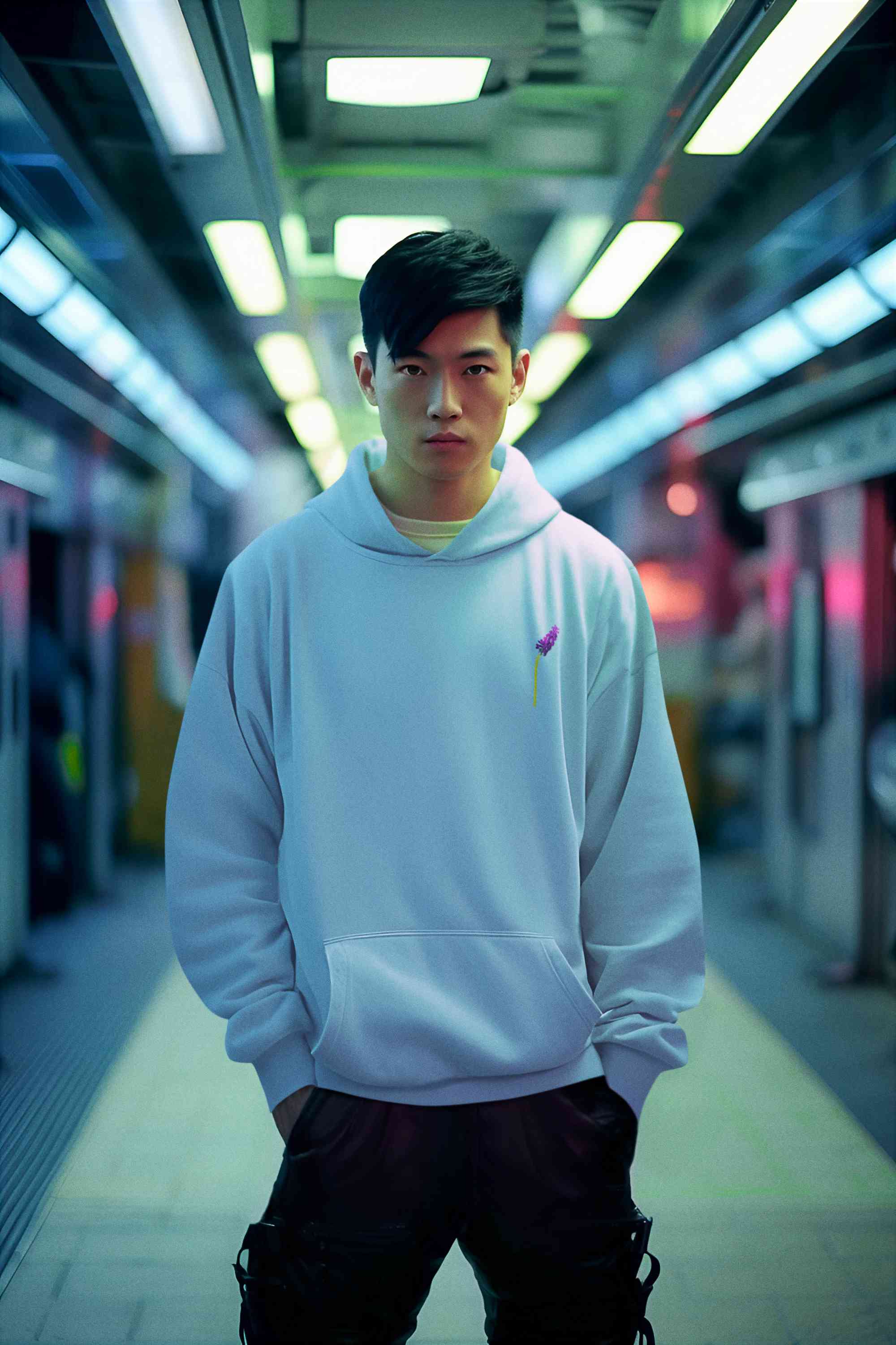 Lavendar Spring Minimals Men Hoodies-FunkyTeesClub