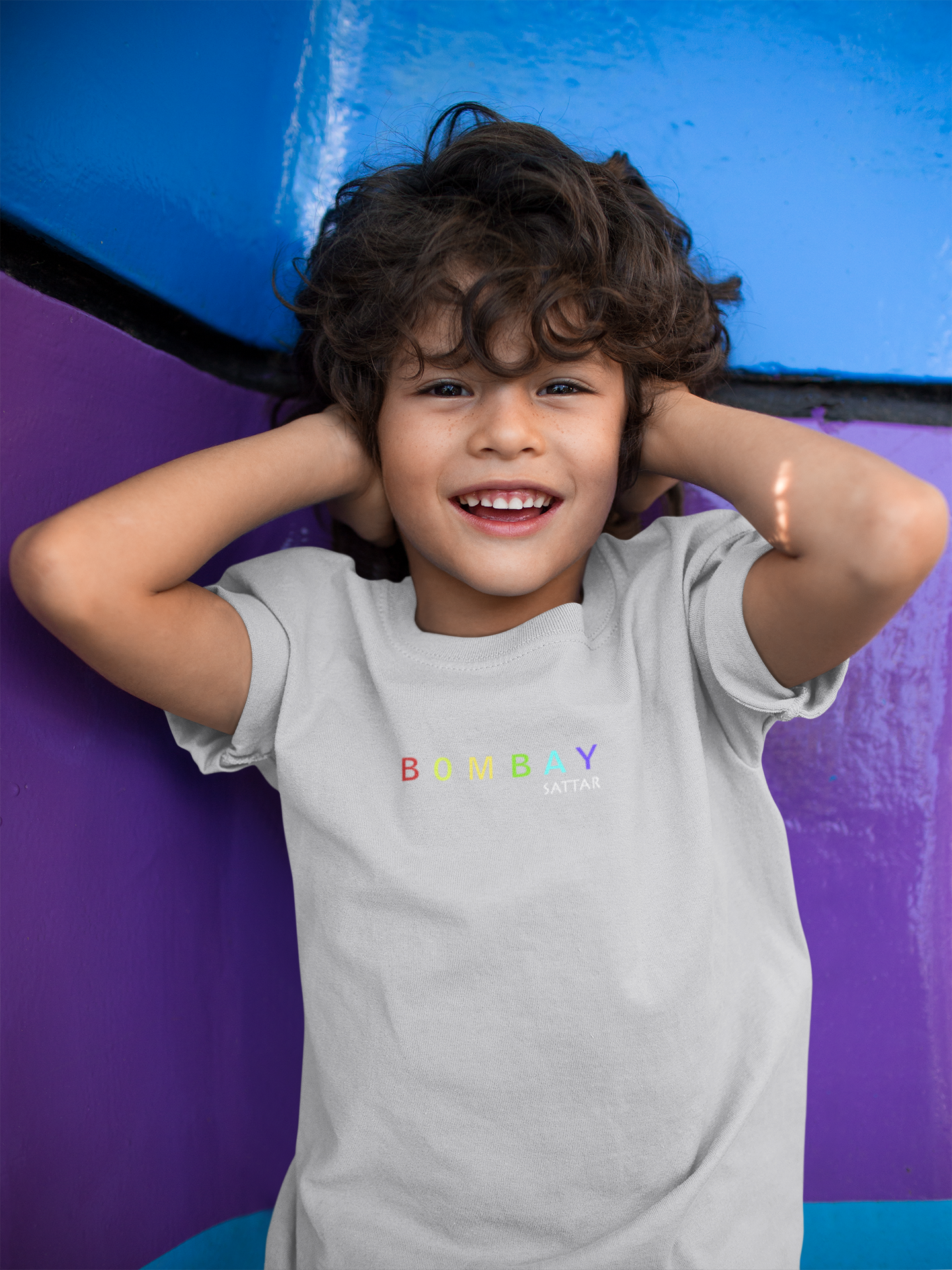Bombay Sattar Minimals Half Sleeves T-Shirt for Boy-FunkyTeesClub