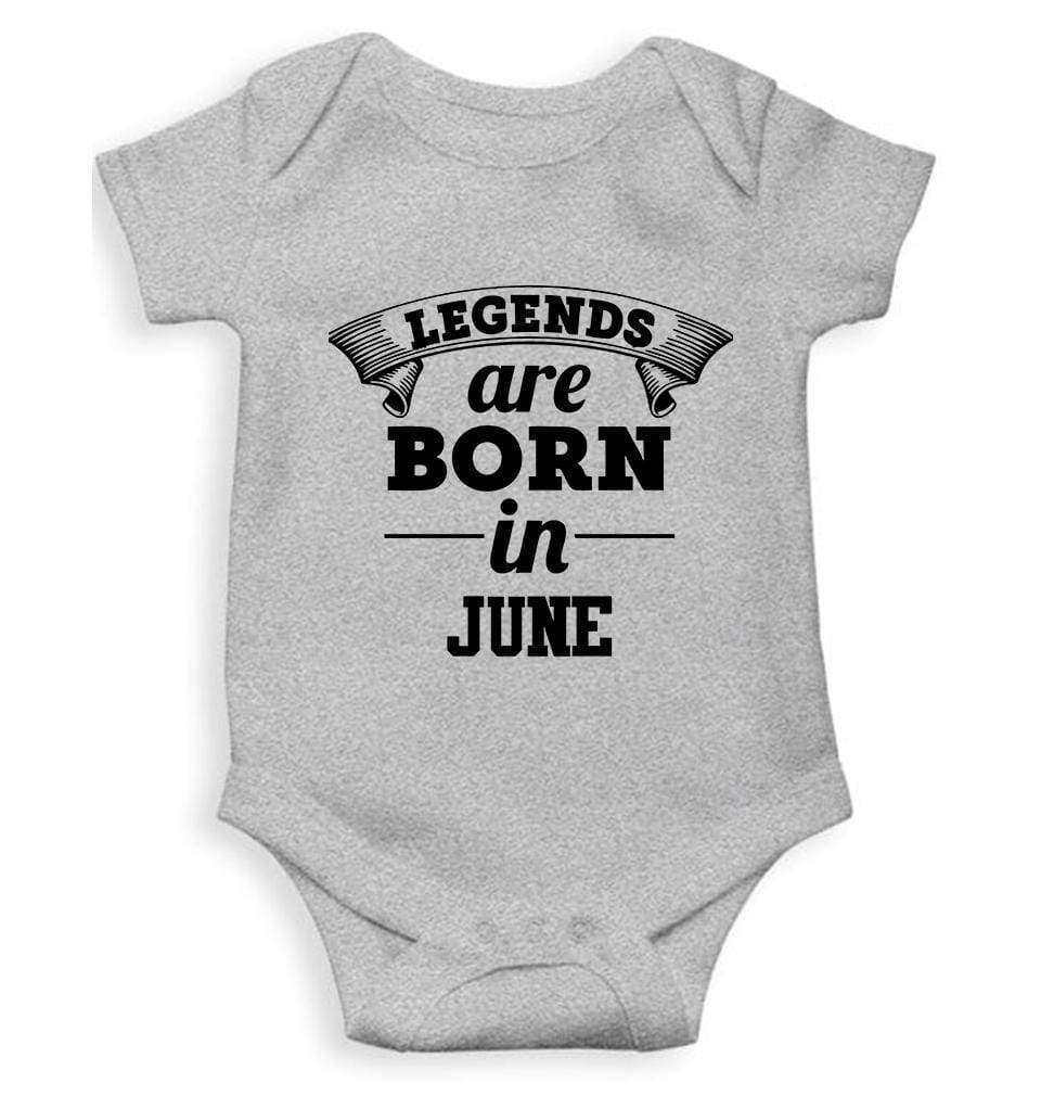 Legends are Born in June Rompers for Baby Girl- FunkyTradition FunkyTradition