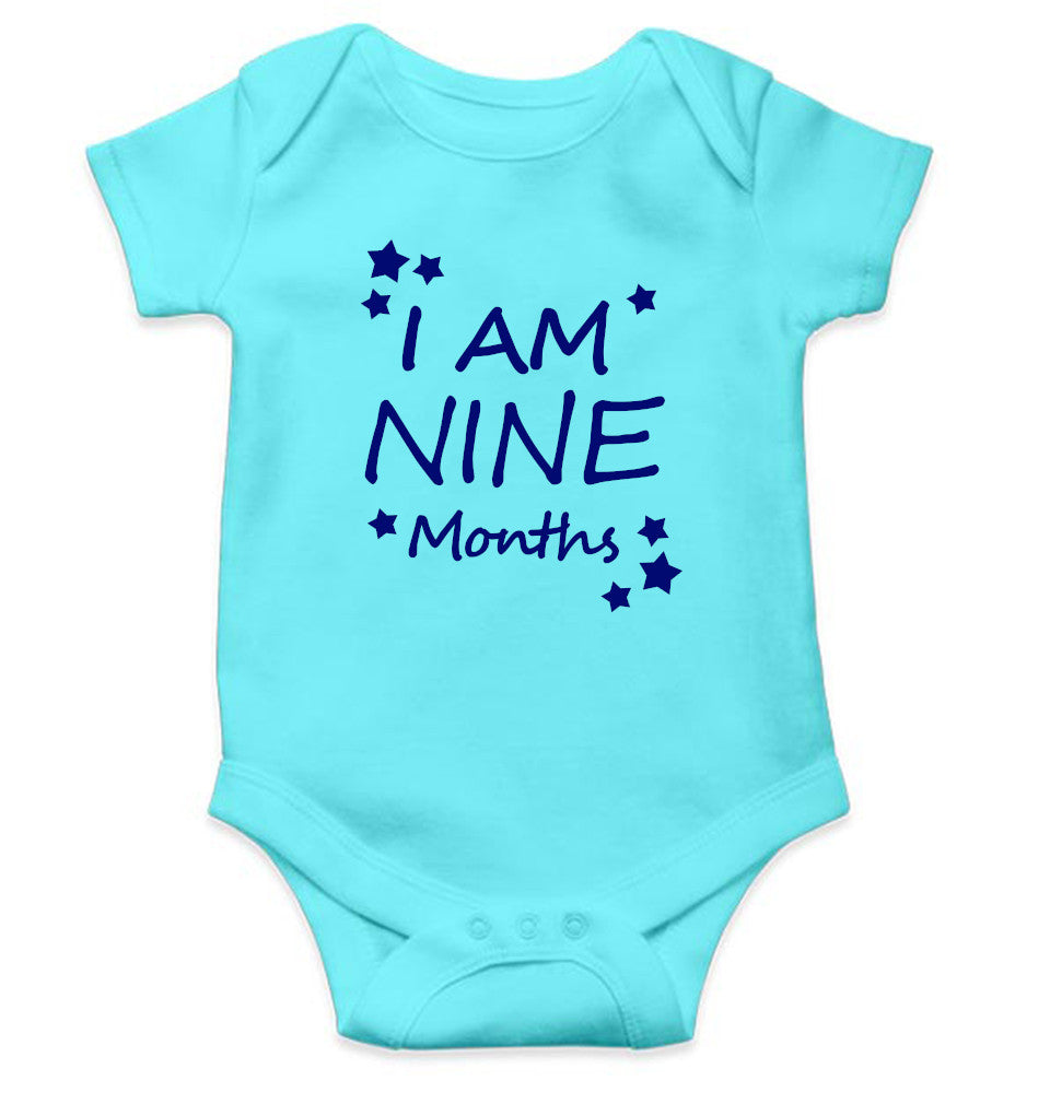 I Am Nine Months Rompers for Baby Boy- FunkyTeesClub