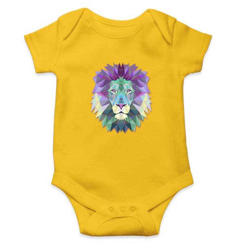 Lion Abstract Rompers for Baby Boy- FunkyTradition FunkyTradition