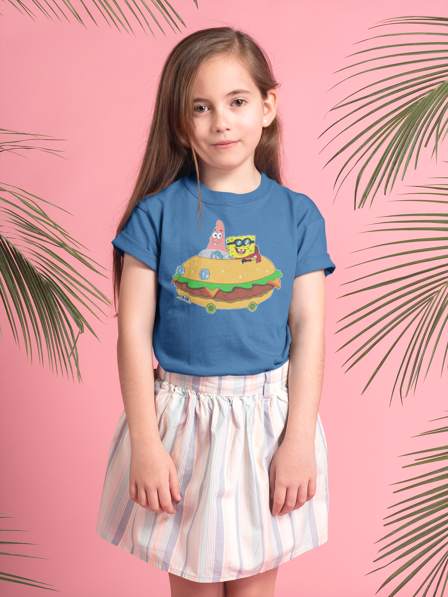 Cute Cartoon Half Sleeves T-Shirt For Girls -FunkyTeesClub