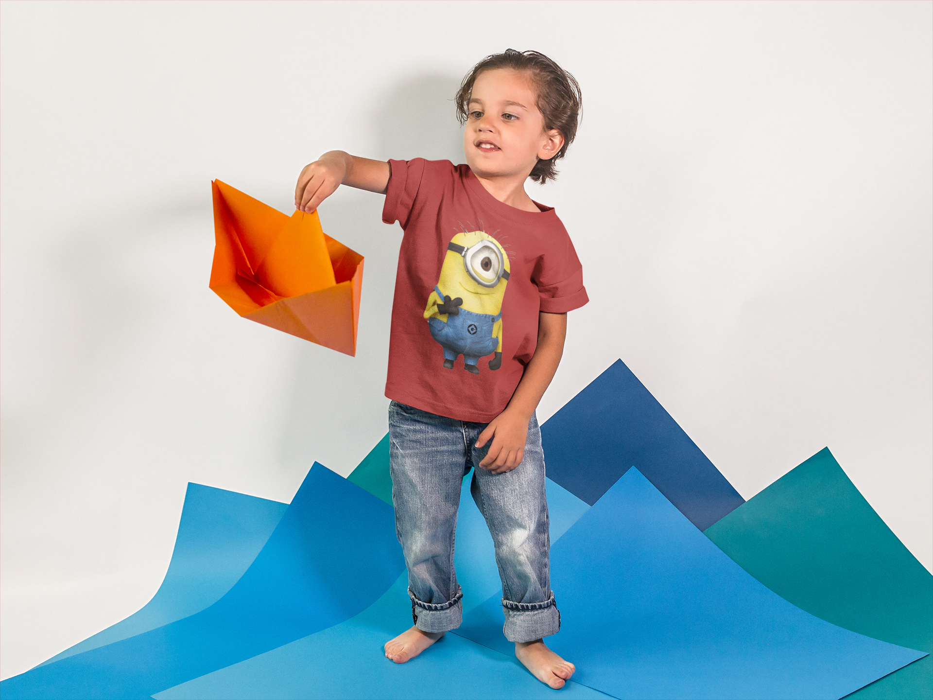 Cute Cartoon Half Sleeves T-Shirt for Boy-FunkyTeesClub