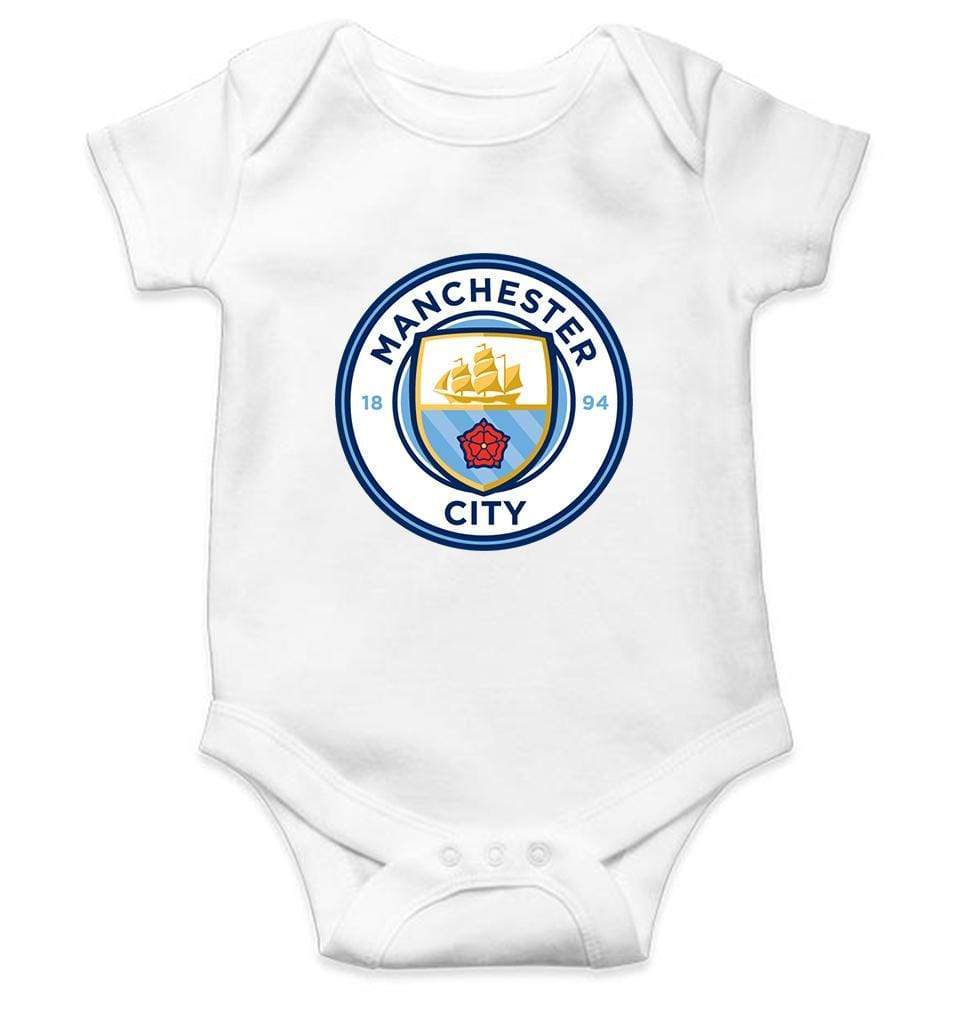 Manchester City Rompers for Baby Boy- FunkyTradition FunkyTradition
