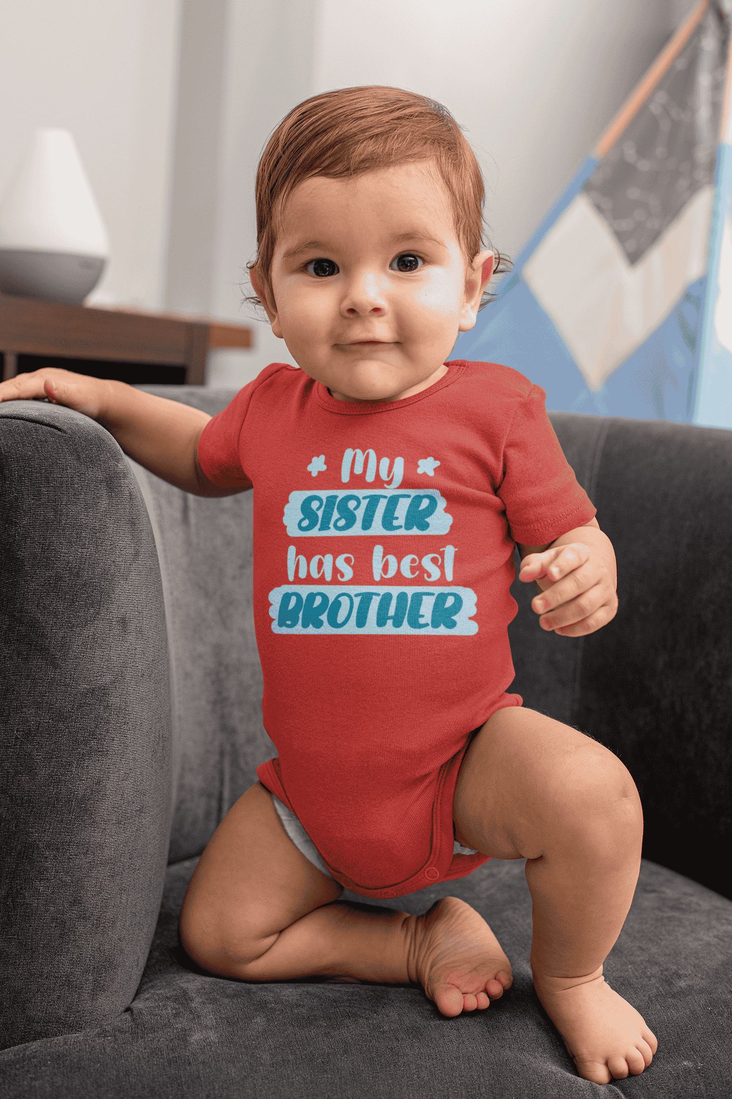 My Sister Has Best Brother Rakshabadhan Rompers for Baby Boy- FunkyTeesClub